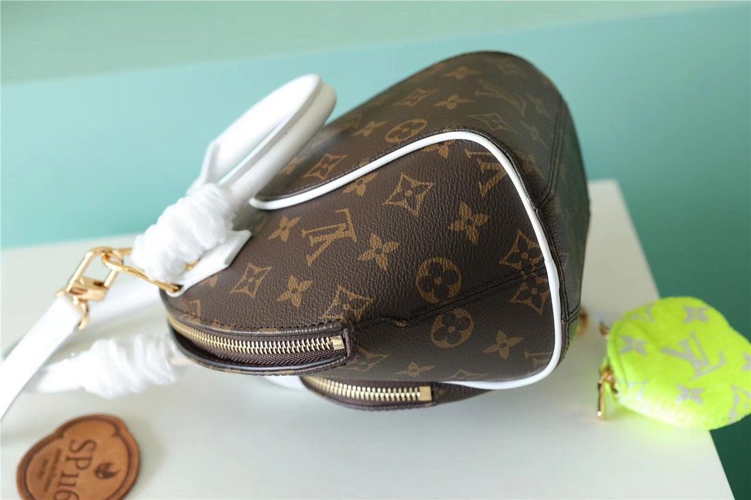 Louis Vuitton Ellipse BB Handbag Created By Nicolas Ghesquière From Classic Monogram Canvas For Women Brown 9.1in/23cm LV M20752 - Soul Replicas