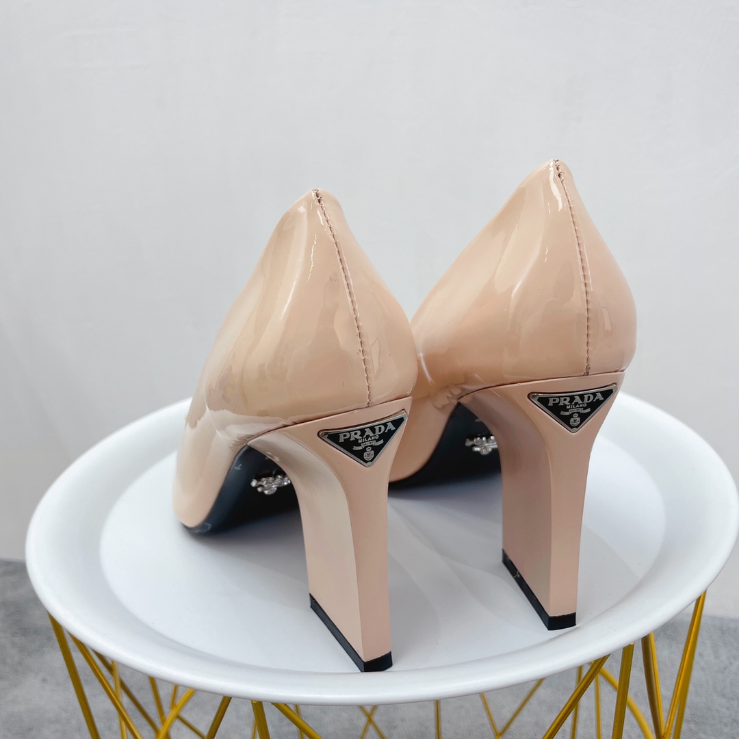 Prada Brushed Pumps Beige For Women Prada - Soul Replicas