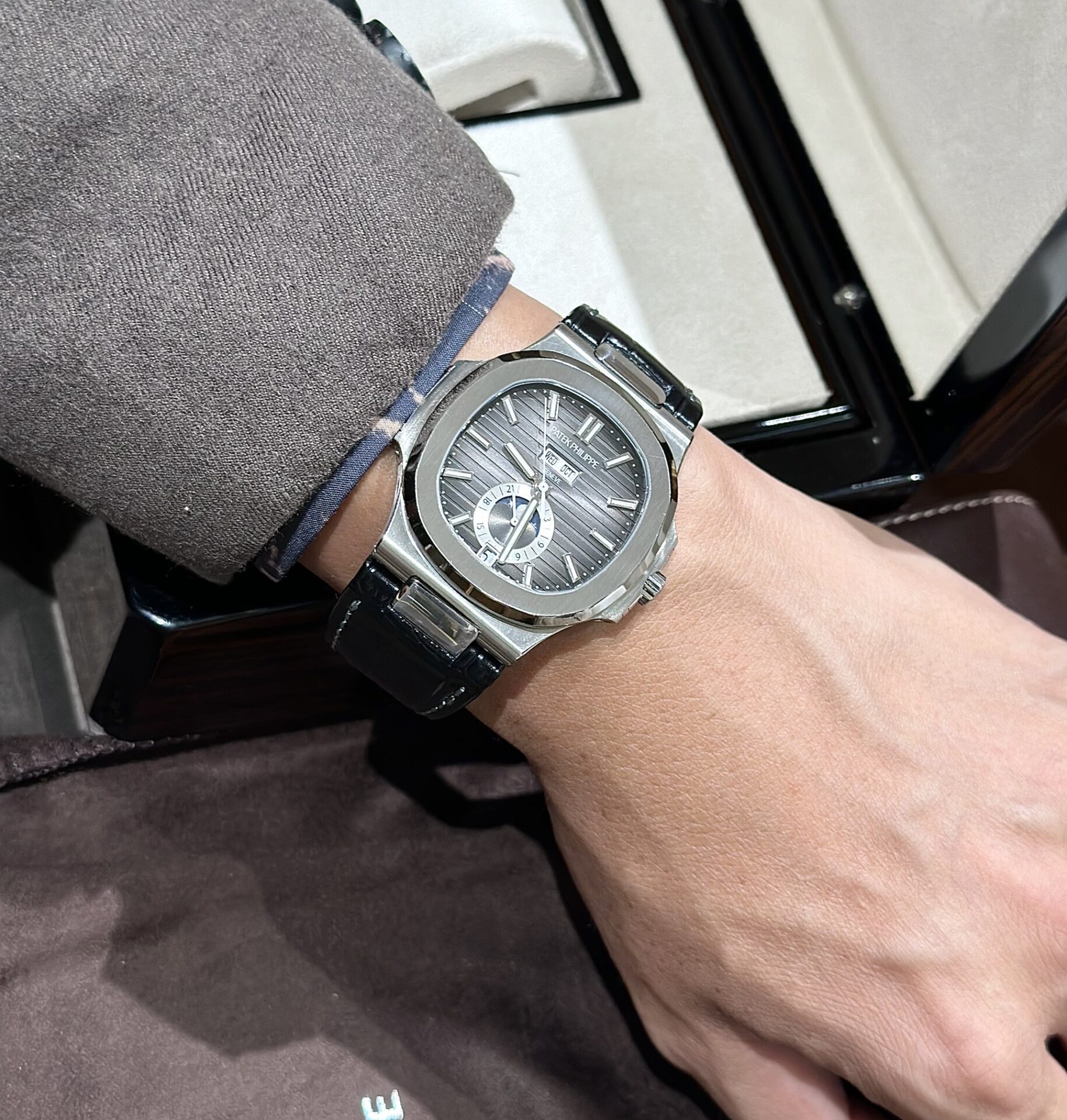 Patek Philippe Replica Watch Nautilus 5726G Gray Dial PPF Factory 40.5mm - Soul Replicas