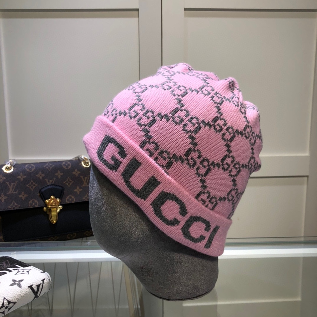Gucci Beanie Cashmere In Pink - Soul Replicas