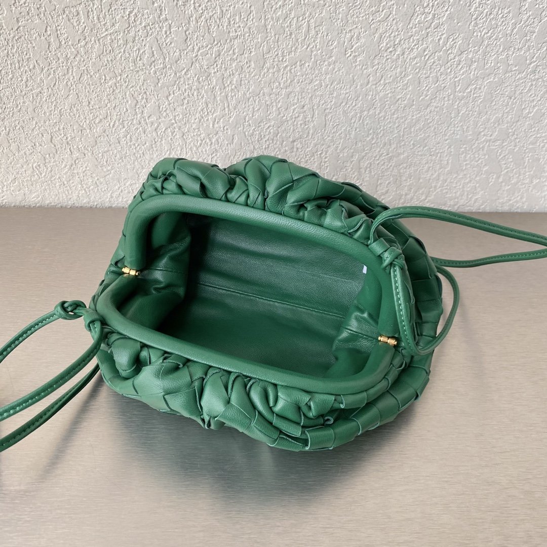 Bottega Veneta Mini Pouch Green. For Women. Women-s Bags 8.6in/22cm - Soul Replicas