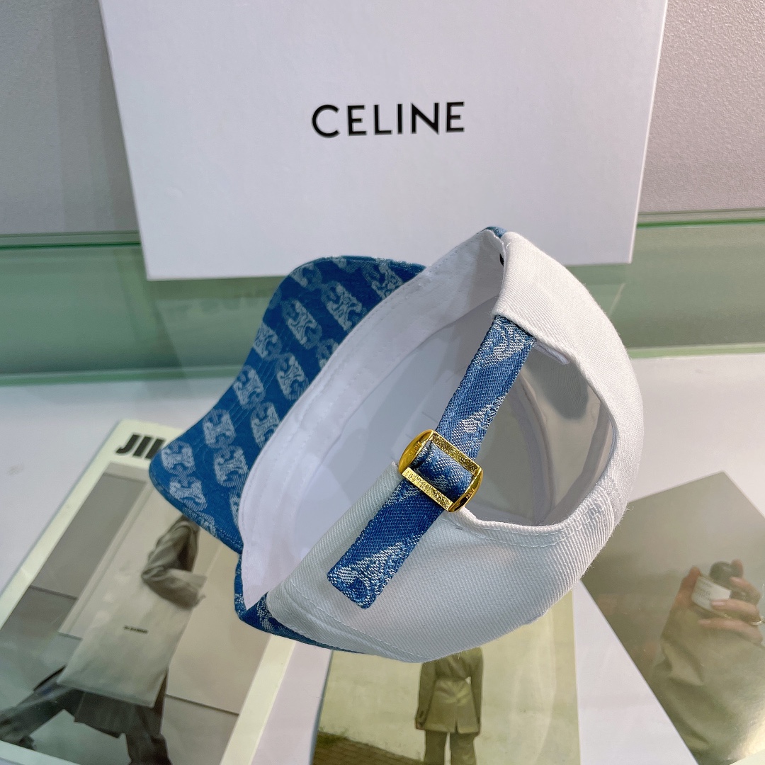 Celine Baseball Cap In Cotton White - Soul Replicas