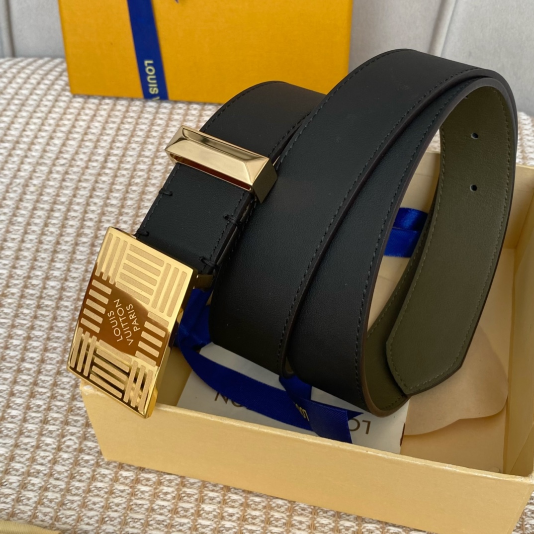 Louis Vuitton Metropole LV Belt Black LV Women Belt - Soul Replicas