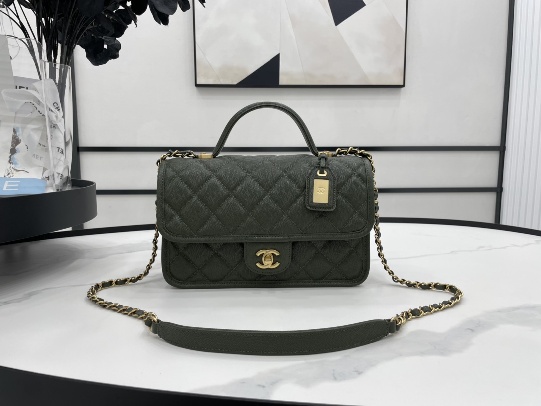 Chanel AS3653 22K Bag Dark Green For Women. Women-s Bags 9.8in/25cm - Soul Replicas