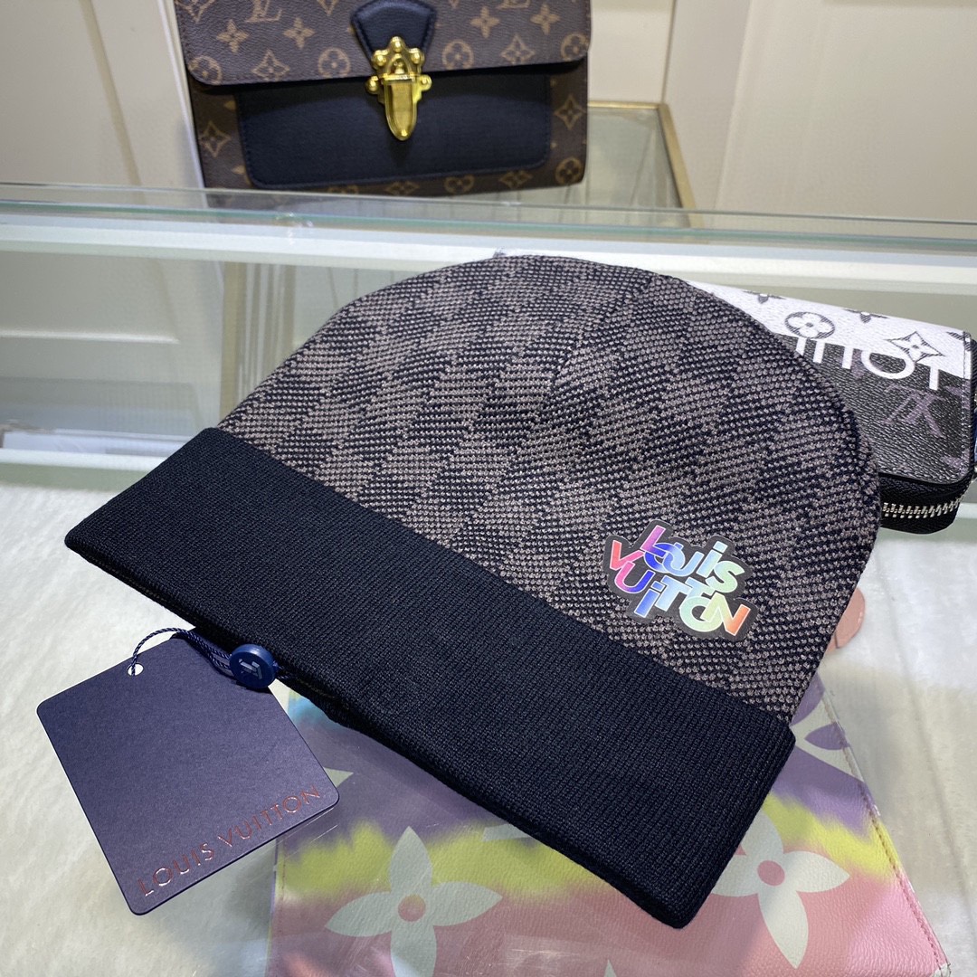 Louis Vuitton Beanie In Black LV Headwear - Soul Replicas