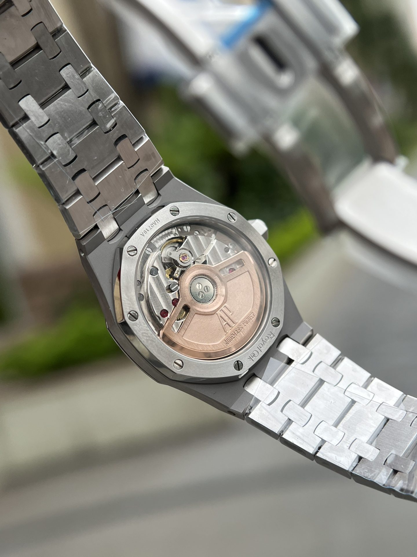 Audemars Piguet Replica Watch Royal Oak Blue Dial Metal Wire 34mm - Soul Replicas