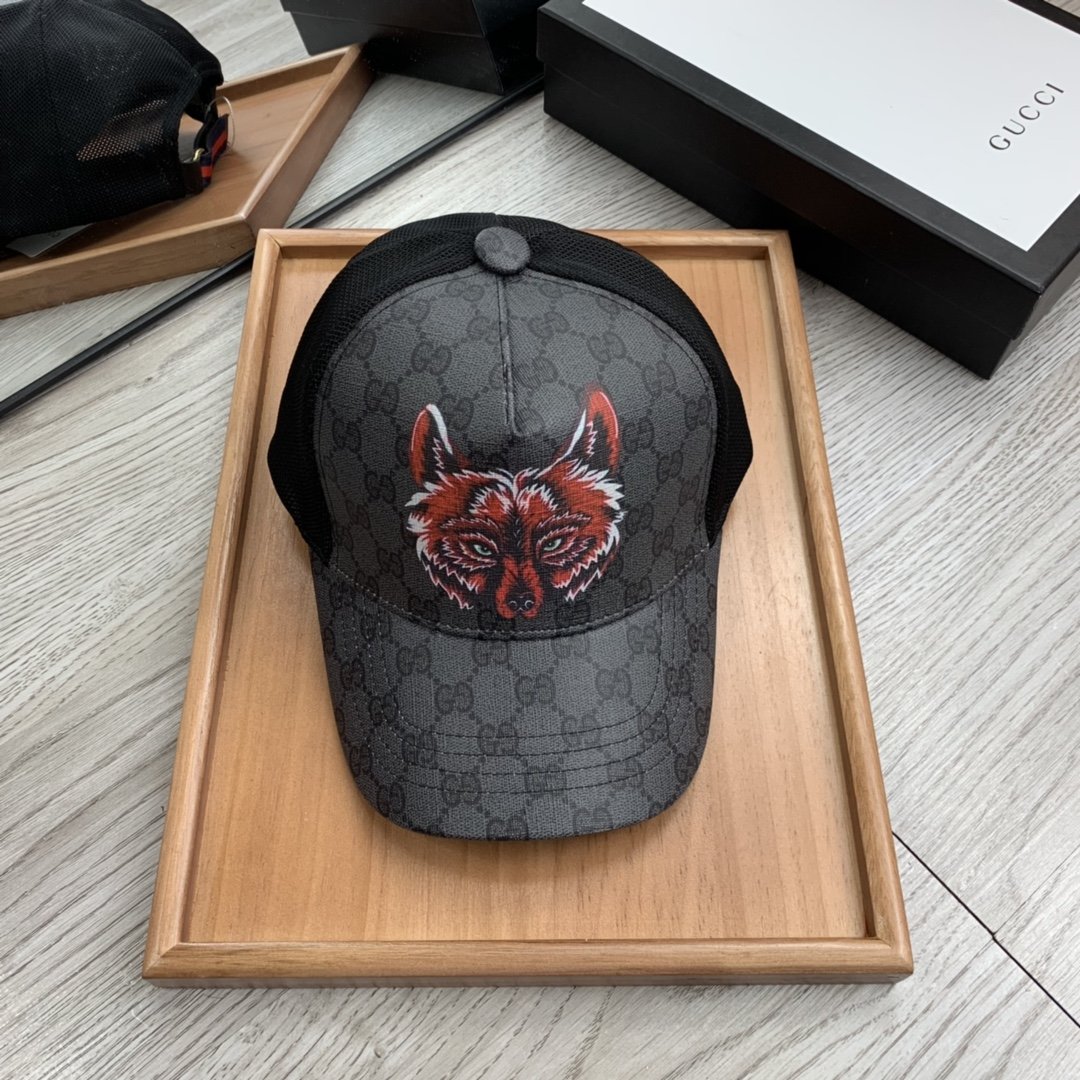 Gucci Canvas Baseball Cap Black - Soul Replicas