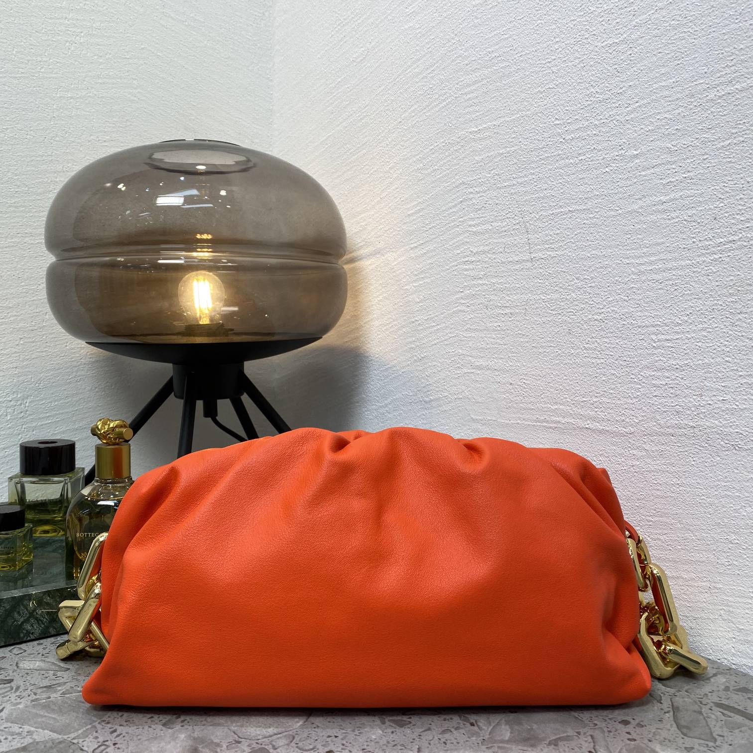 Bottega Veneta Chain Pouch Orange. For Women. Women's Bags 12.2in/31cm - Soul Replicas