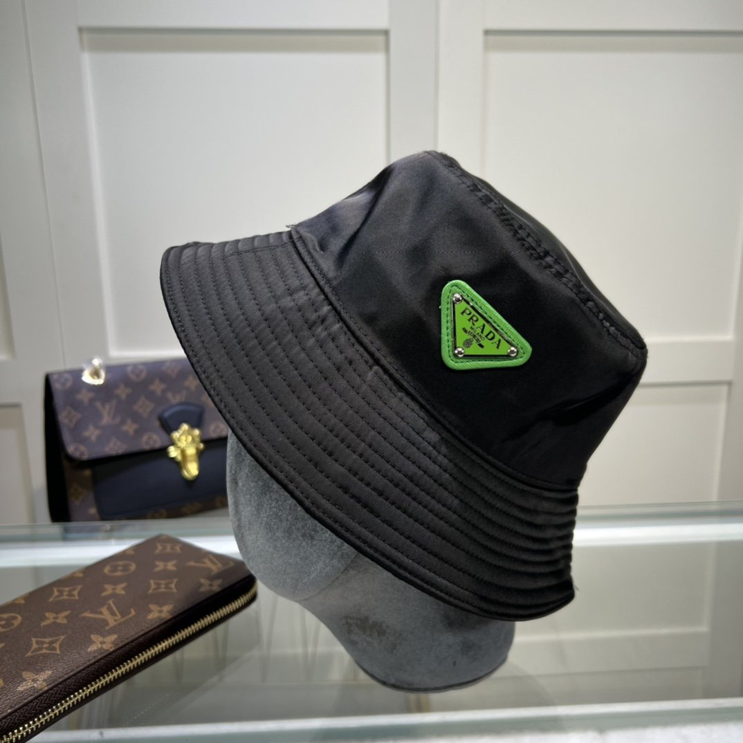 Prada Re-Nylon Bucket Hat Black Prada Hat - Soul Replicas