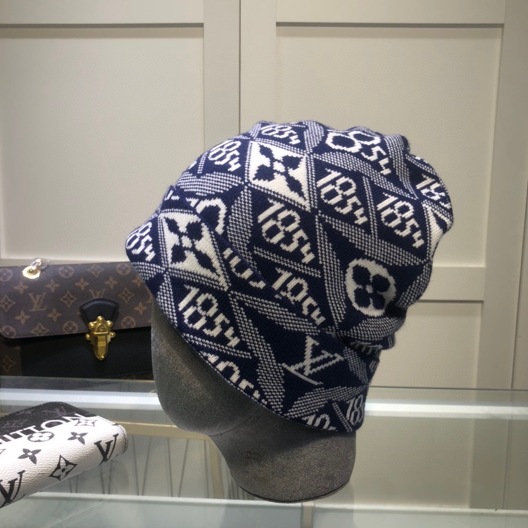 Louis Vuitton Beanie In Blue LV Headwear - Soul Replicas