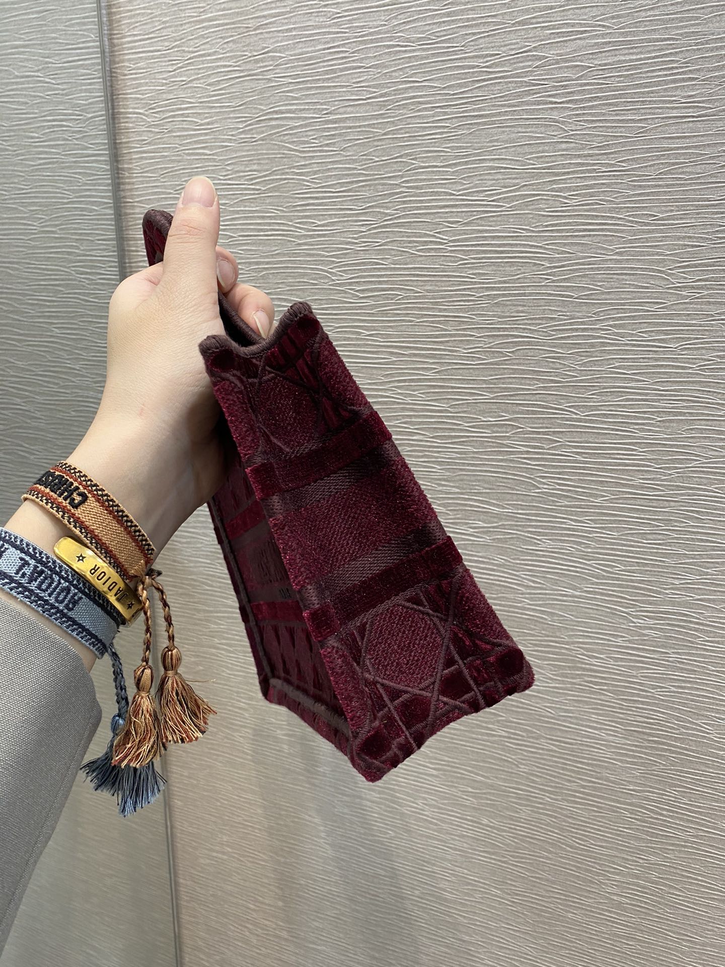 Christian Dior Mini Dior Book Tote Red Embroidery Red For Women Women-s Handbag 9in/23cm CD - Soul Replicas