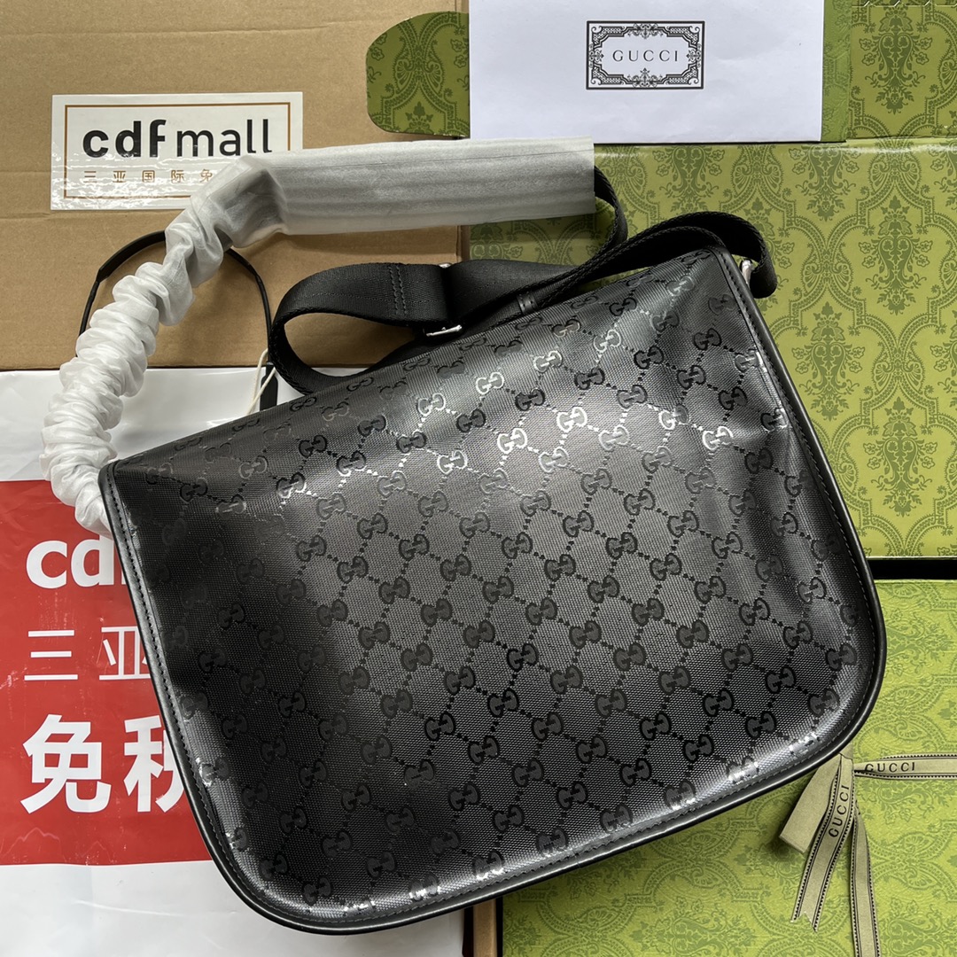 Gucci Imprime Medium Messenger Bag Black For Women. Women-s Bags 12in/30.5cm Gucci - Soul Replicas