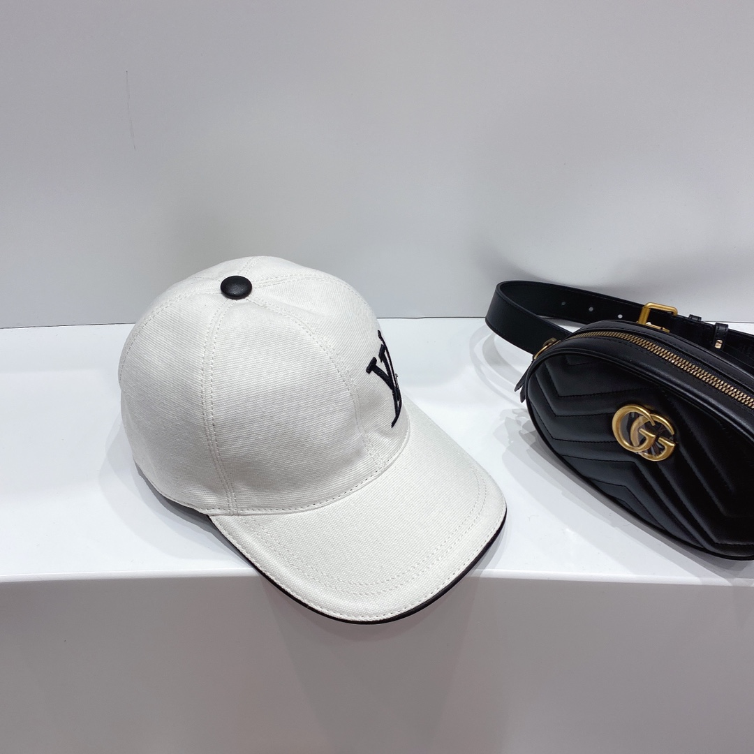 Louis Vuitton Be My Cap White LV Cap - Soul Replicas