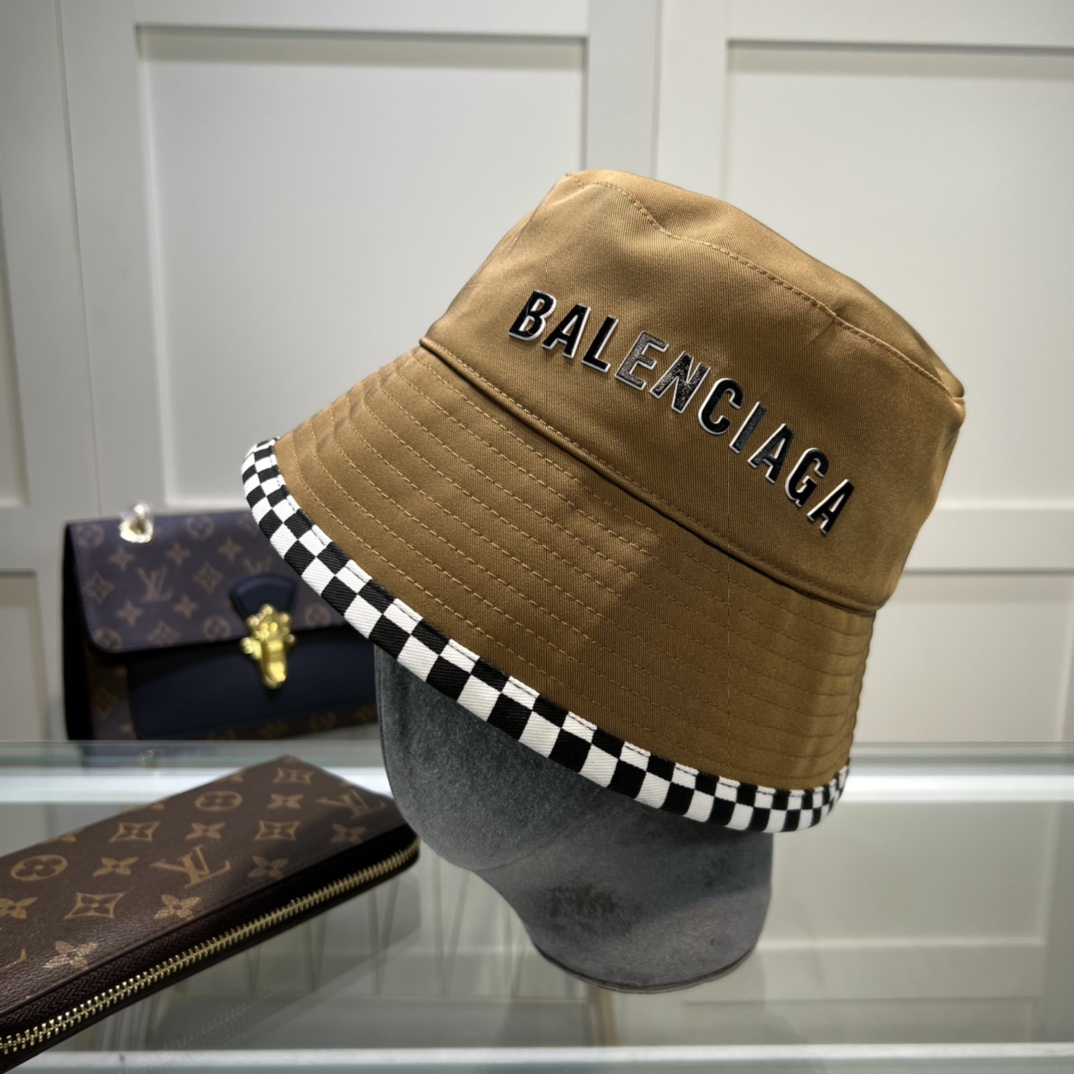 Balenciaga Bucket Hat Brown Hat - Soul Replicas