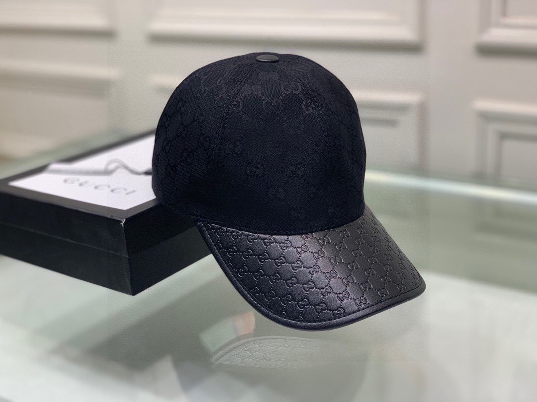 Gucci Canvas Baseball Hat Black Gucci Hat - Soul Replicas