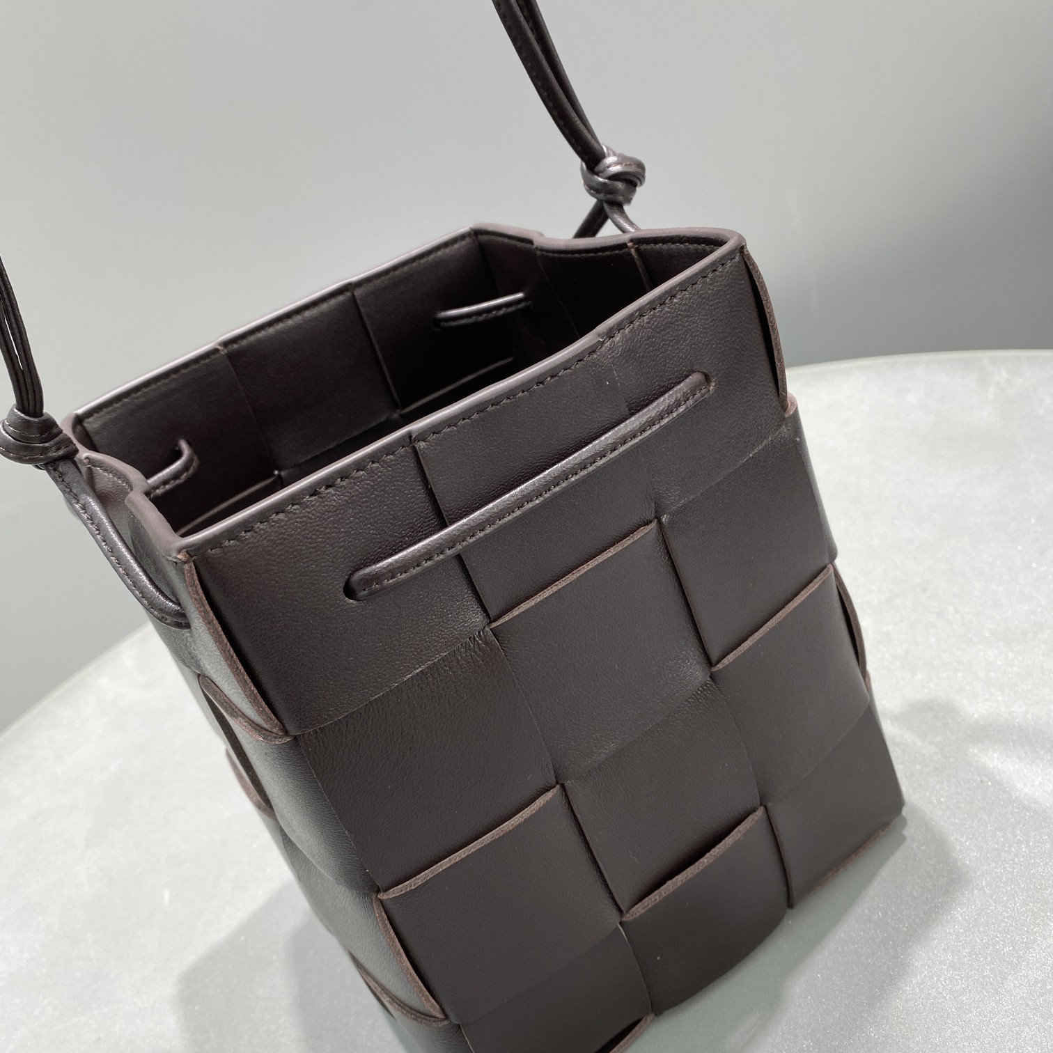 Bottega Veneta Mini Cassette Bucket Bag Purple. For Women. Women-s Bags 5.5in/14cm - Soul Replicas