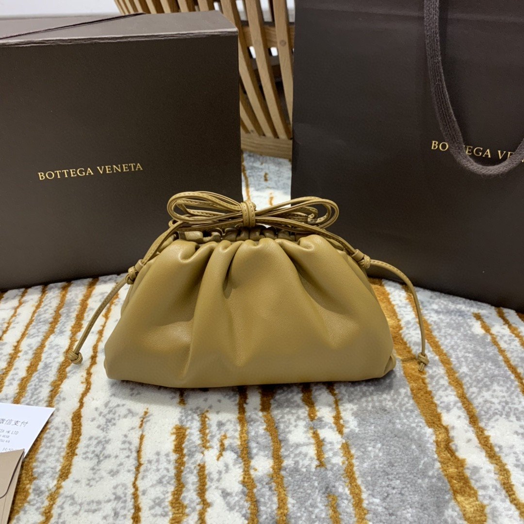 Bottega Veneta Mini Pouch For Women 8.6in/22cm In Brown 585852VCP402618 - Soul Replicas