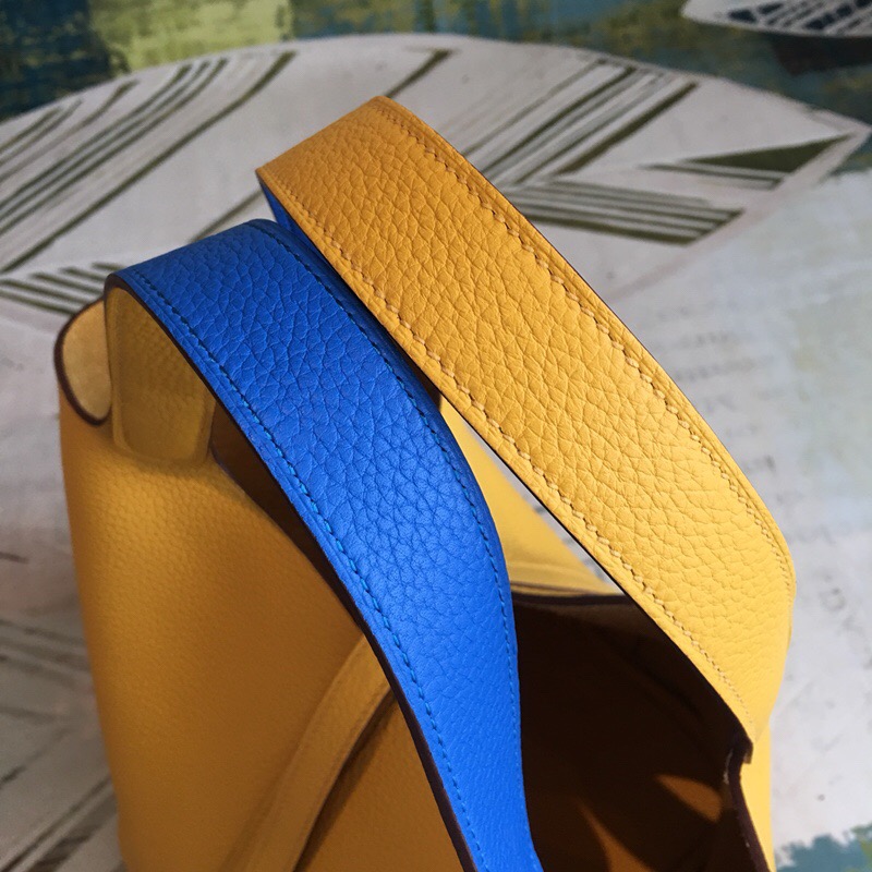 Hermes Picotin Lock 18 Yellow Clemence Palladium Hardware For Women 7.5in/19cm - Soul Replicas