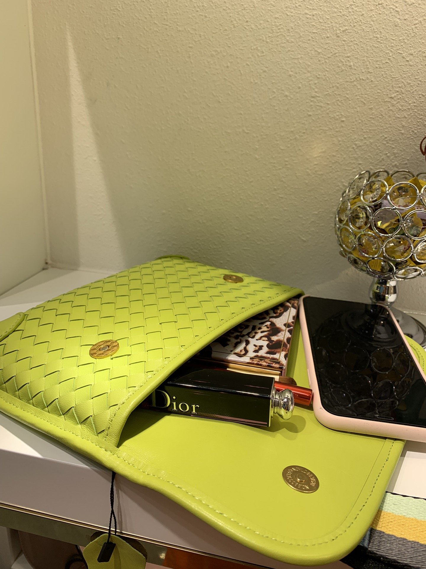 Bottega Veneta Functional Chest Bag Banana Greenleaf. For Women. Women-s Bags 10.2in/26cm - Soul Replicas