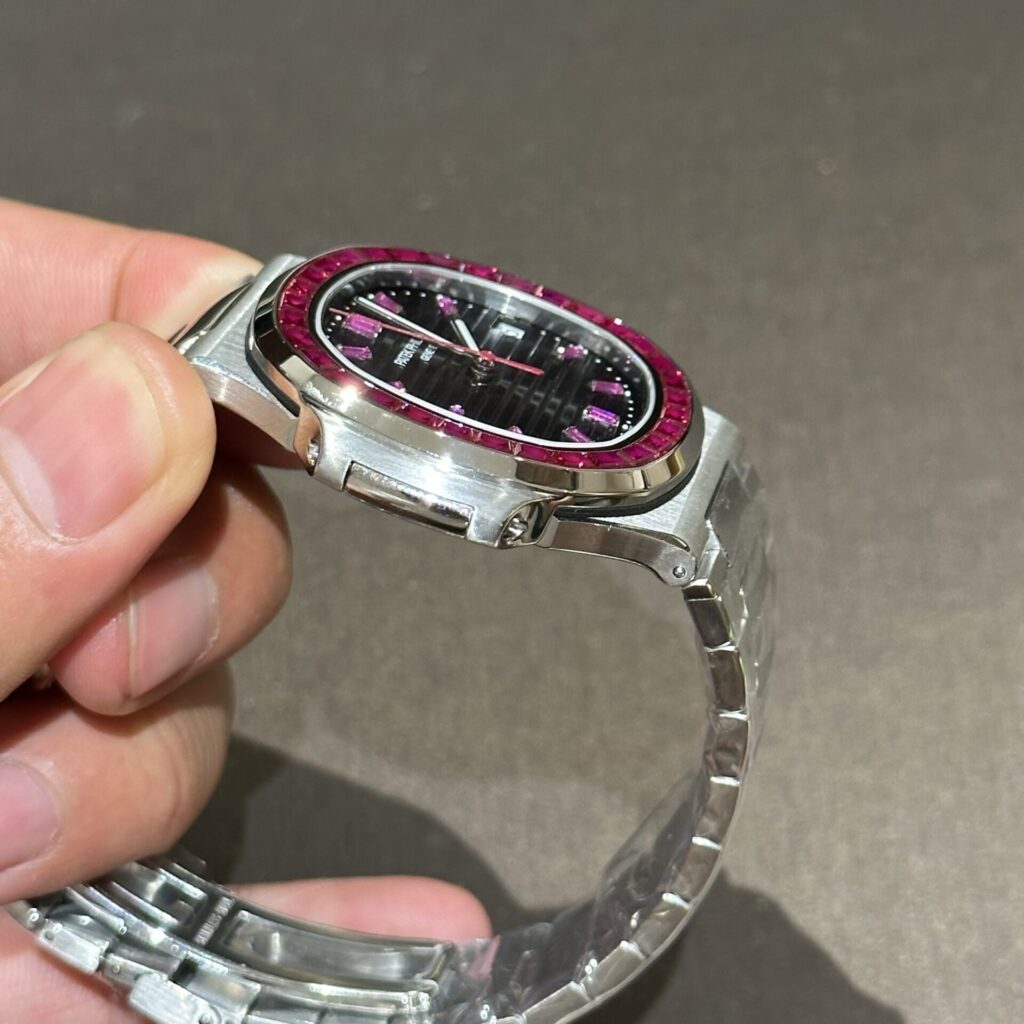 Patek Philippe Nautilus 5723 With Red Ruby Stone Replica Watch 40mm - Soul Replicas