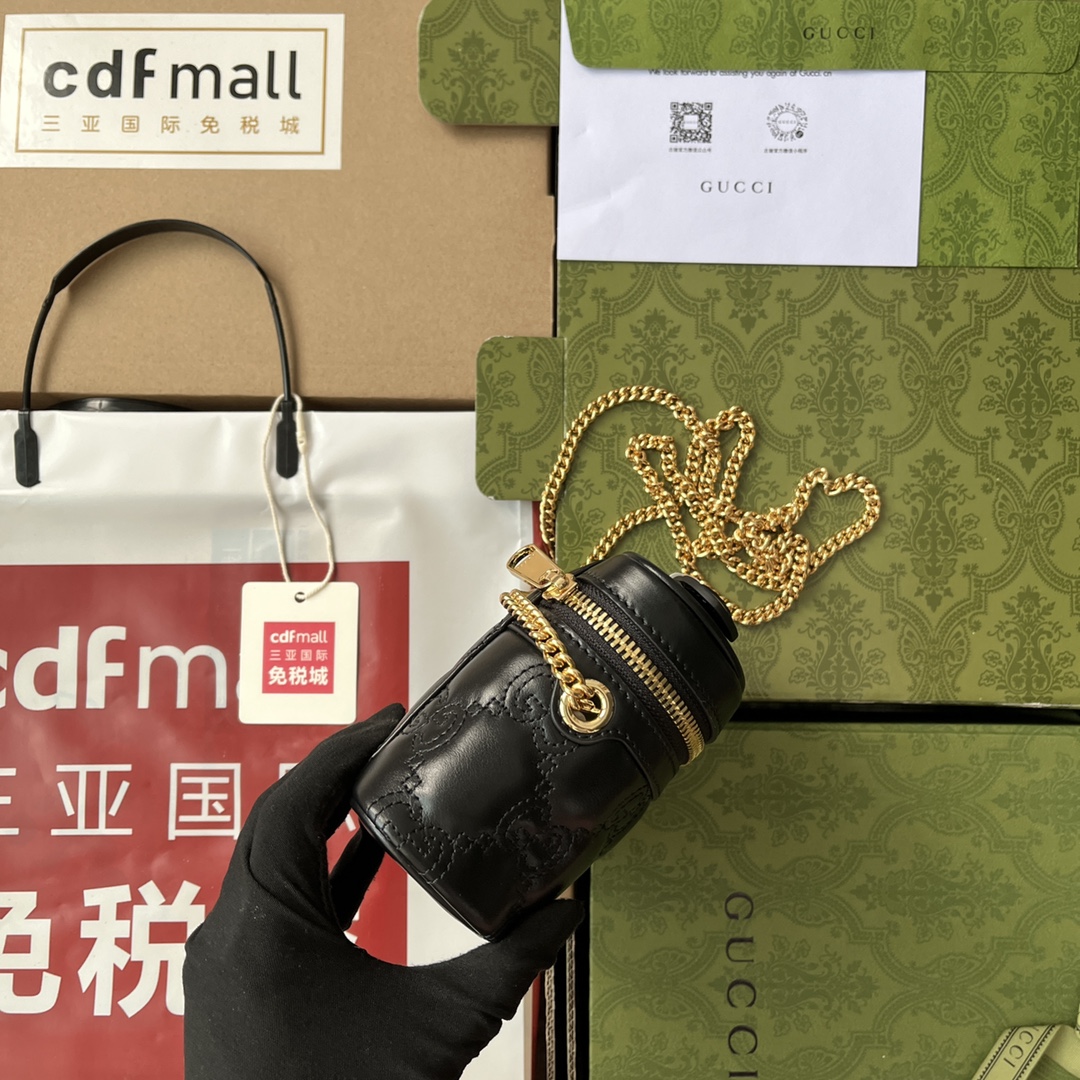 Gucci Quilted Gucci Mini Handbag Black For Women. Women-s Bags 6.3in/16cm Gucci 723770 UM8IG 1000 - Soul Replicas