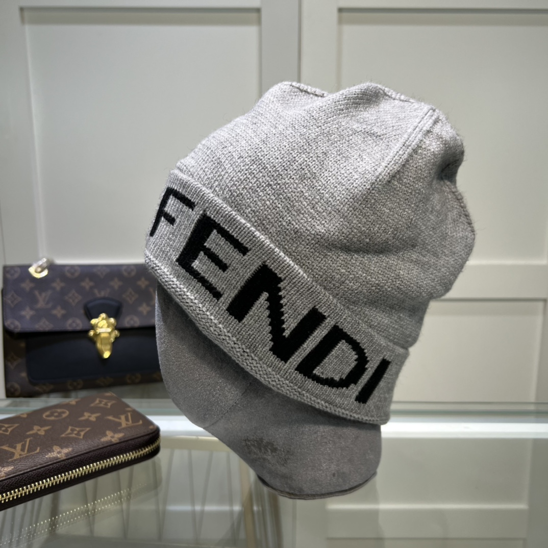 Fendi Beanie In Grey - Soul Replicas
