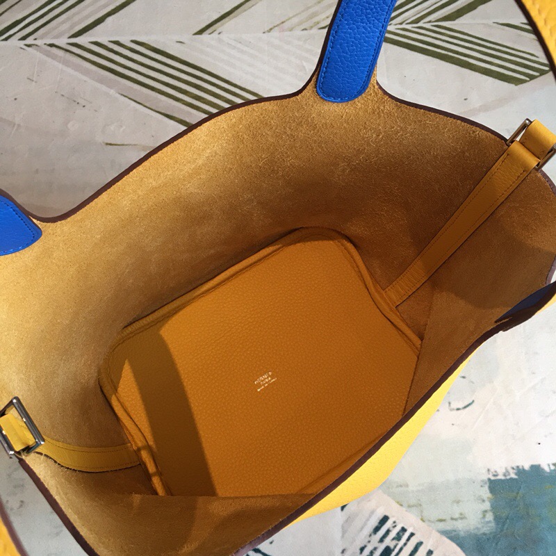 Hermes Picotin Lock 18 Yellow Clemence Palladium Hardware For Women 7.5in/19cm - Soul Replicas