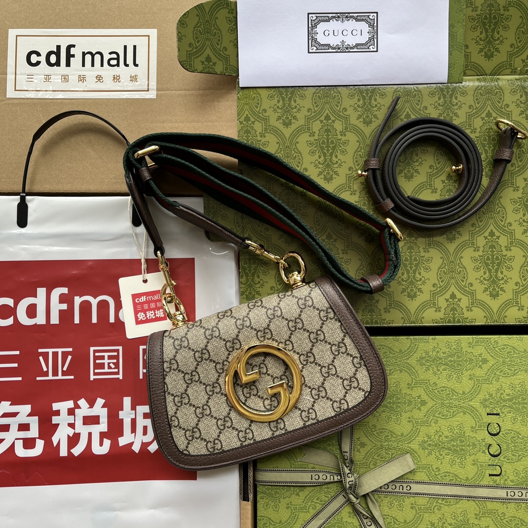 Gucci Blondie Mini Bag Brown And Beige For Women. Women-s Bags 8.7in/22cm Gucci - Soul Replicas