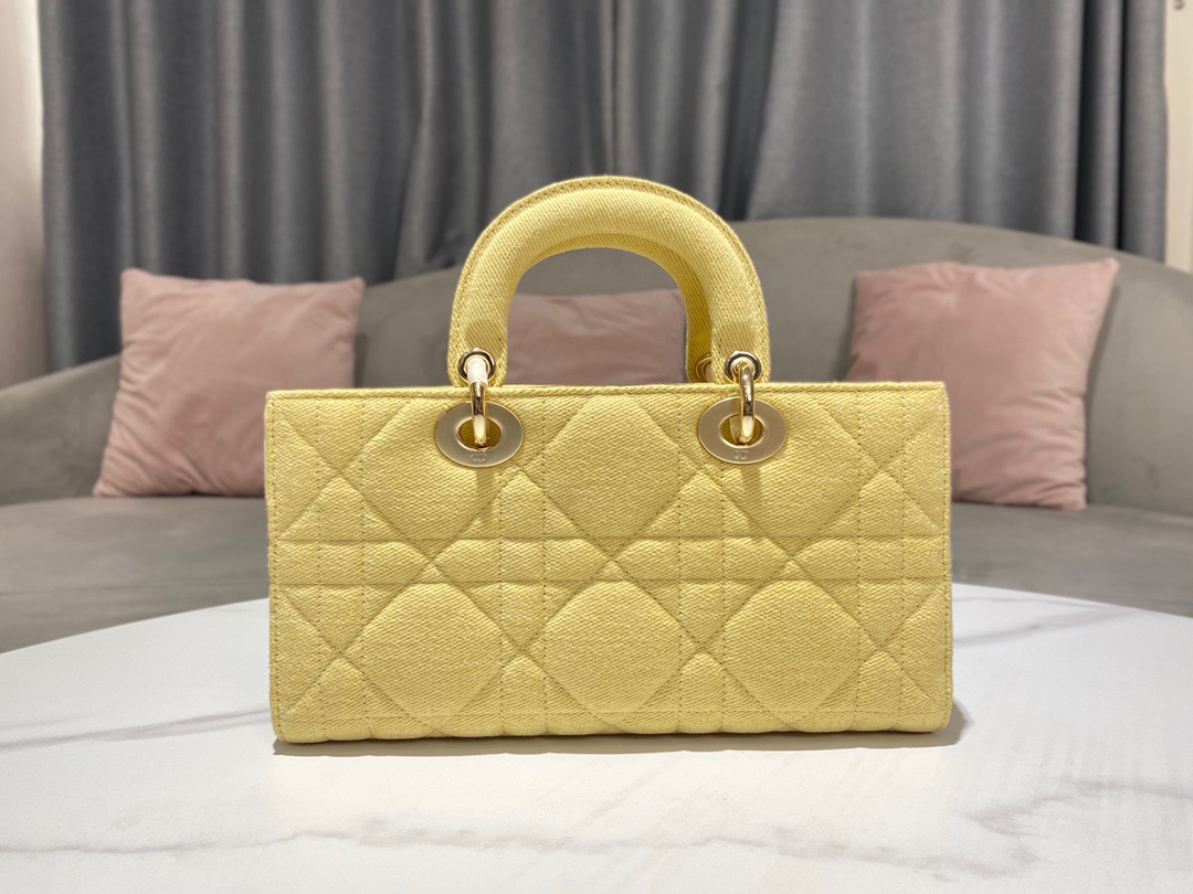 Christian Dior Lady D-Joy Bag Yellow For Women. Women's Handbags 26cm/10in CD - Soul Replicas