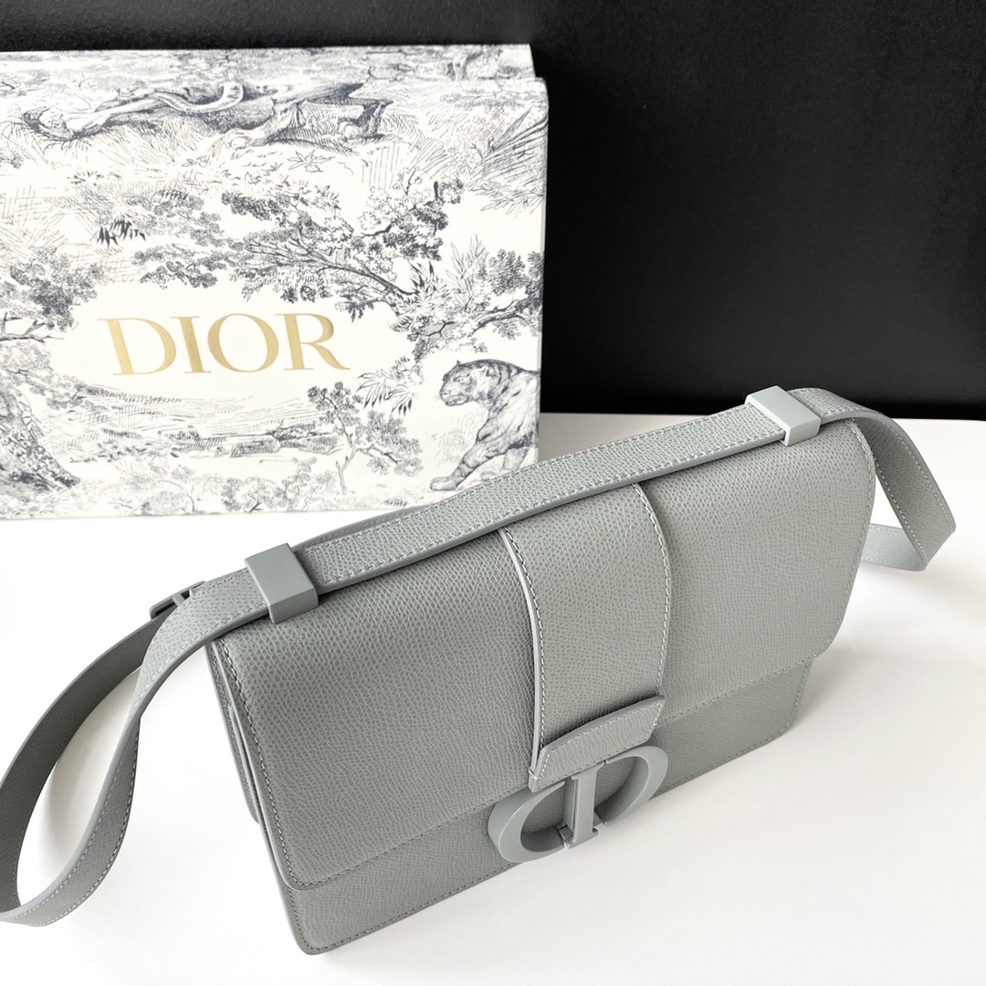 Christian Dior Azure Gray Gradient Handle Bag For Women 24cm/9.5in CD - Soul Replicas