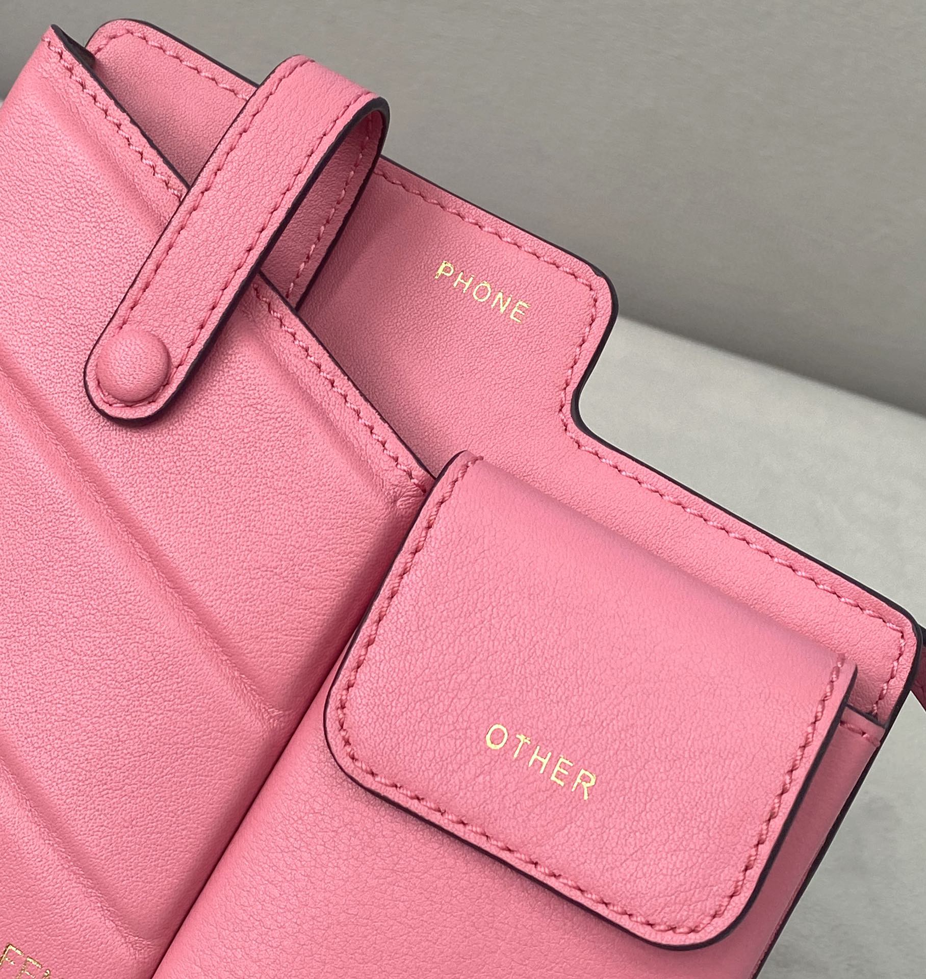 Fendi Bustine 2 Pockets Mini Pink Bag For Woman 16cm/6in - Soul Replicas