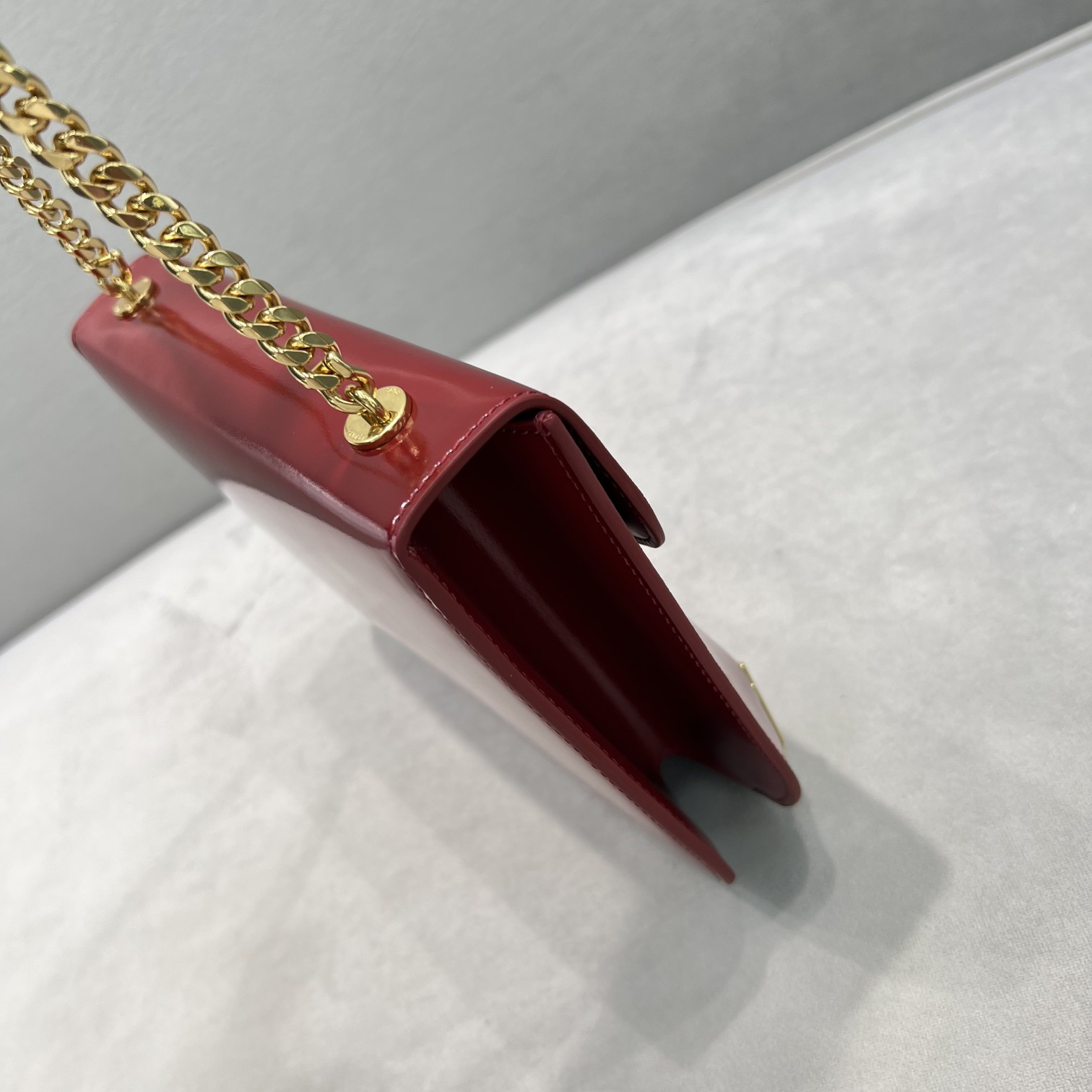 Celine Chain Besace Triomphe Carmin For Women 10in/24.5cm 199273BF4.27CA - Soul Replicas