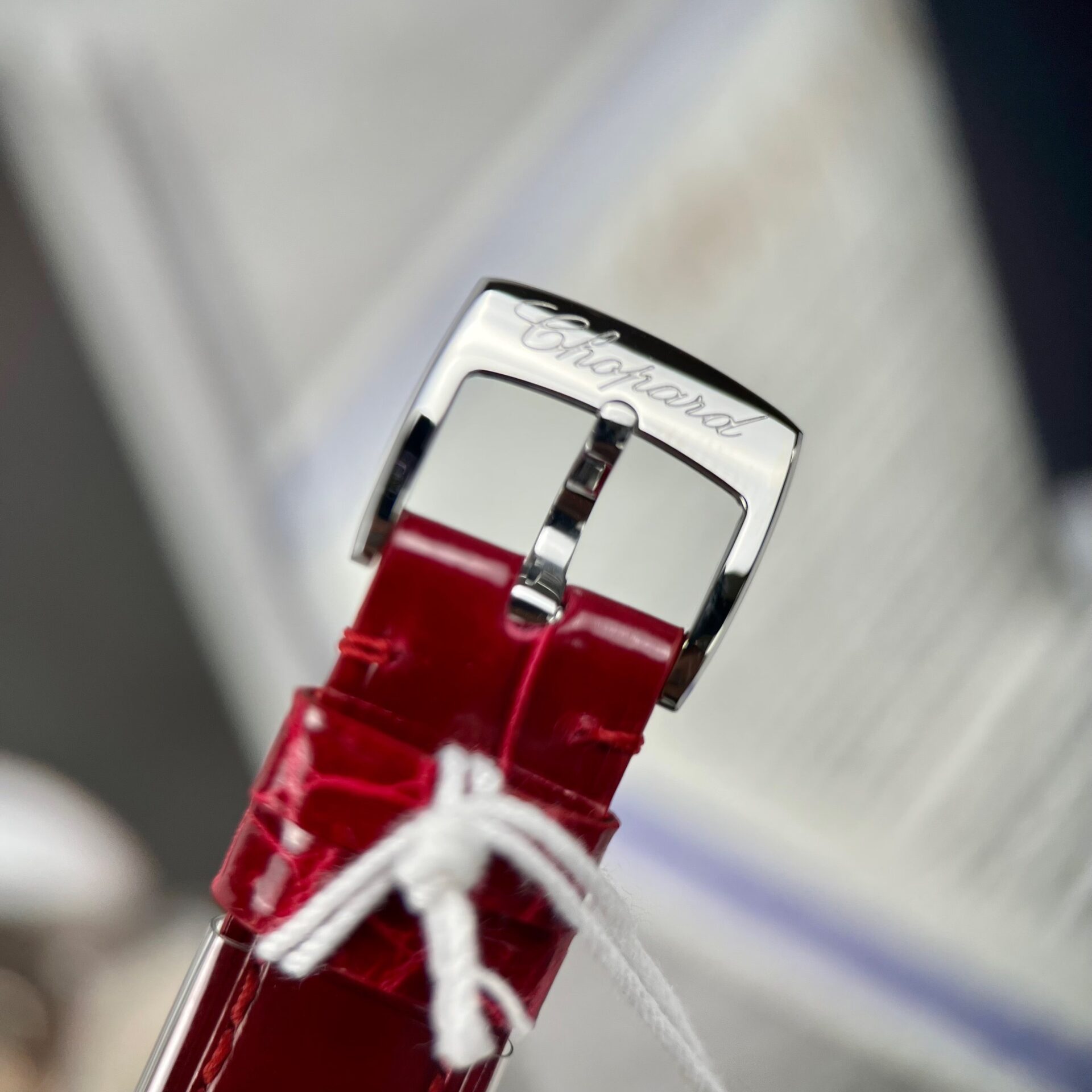 Chopard Happy Sport Replica Watch Red Leather Strap 36mm - Soul Replicas