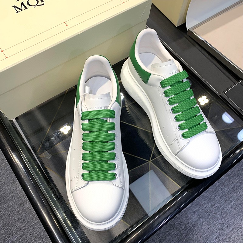 Alexander McQueen Oversized Sneaker White/Green For Women - Soul Replicas