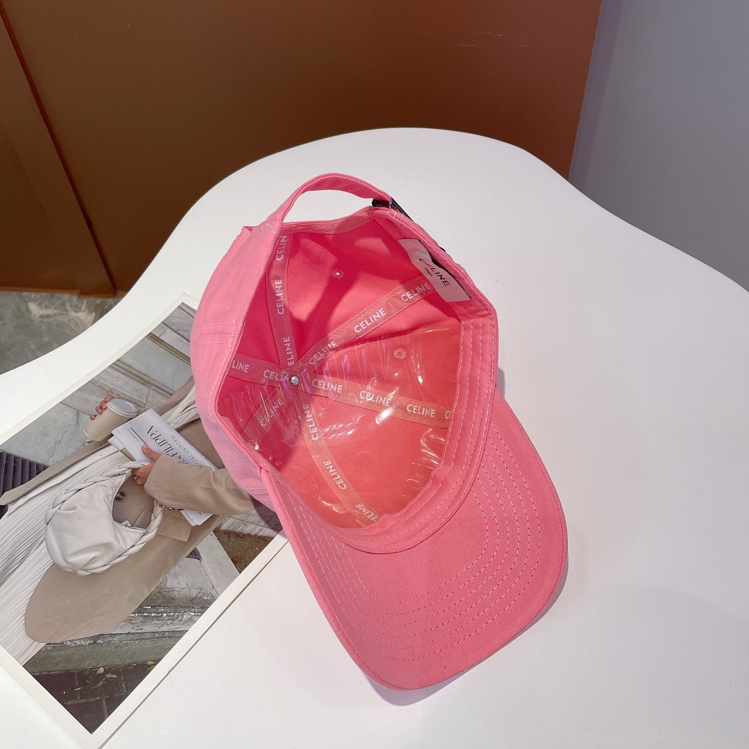 Celine Baseball Cap In Cotton Pink - Soul Replicas