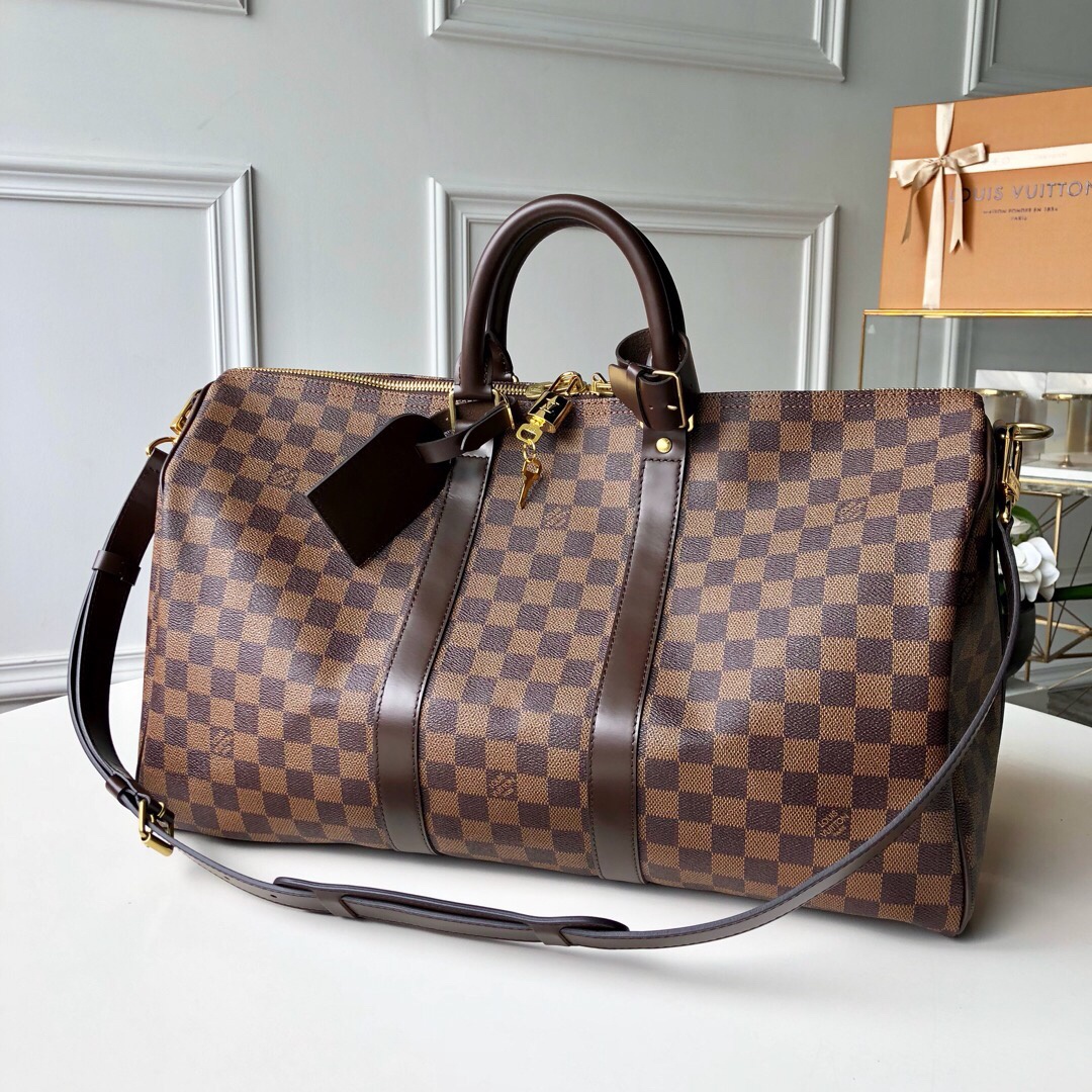 Louis Vuitton LuGucciage Bag Damier 50cm Brown - Soul Replicas