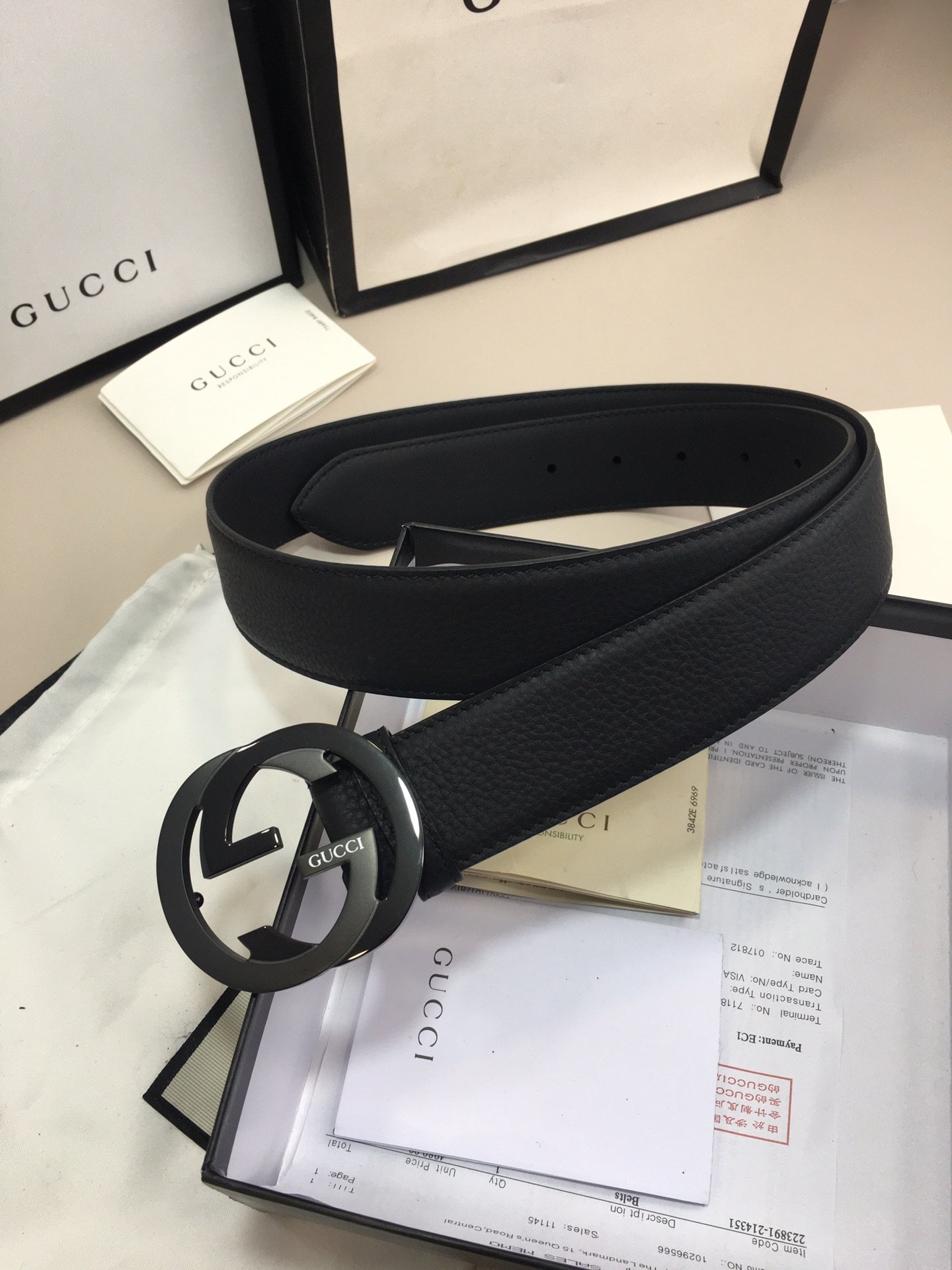 Gucci Marmont Reversible Belt Black. Women Belt - Soul Replicas
