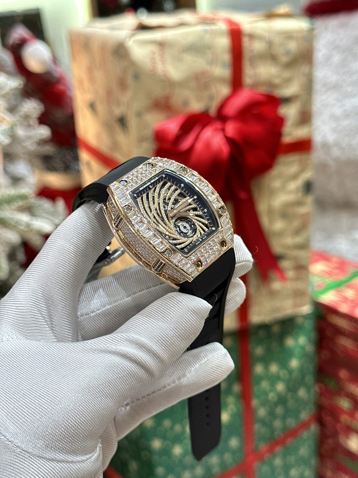 Richard Mille Replica Watch RM51-02 Rose Gold Rubber Strap 40mm - Soul Replicas