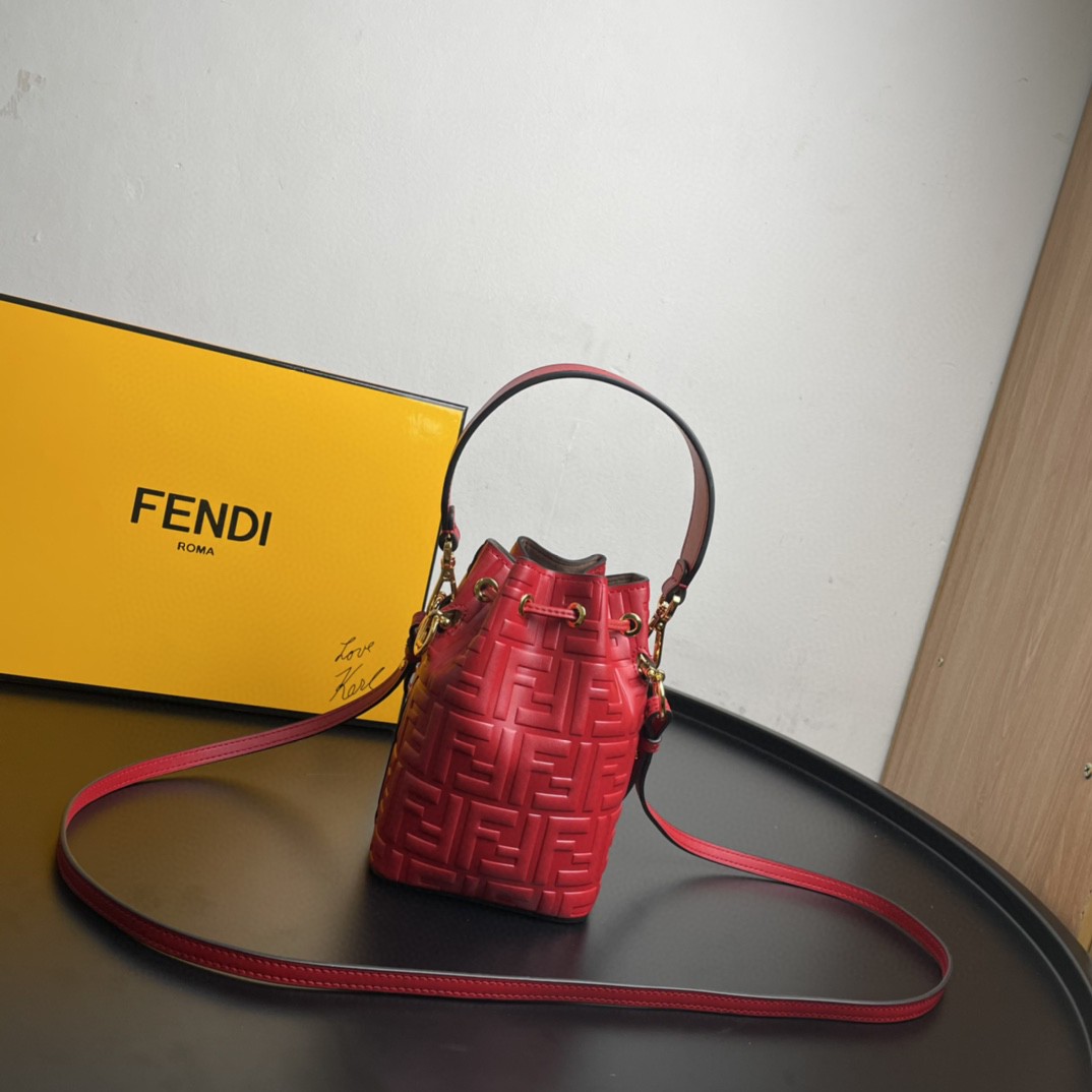 Fendi Mon Tresor Red Mini Bag For Woman 18cm/7in - Soul Replicas