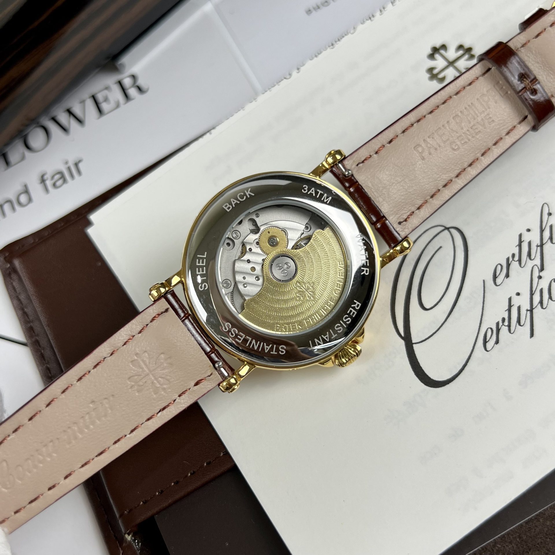 Patek Philippe Replica Watch Grand Complications 5160R Leather Strap 38mm - Soul Replicas