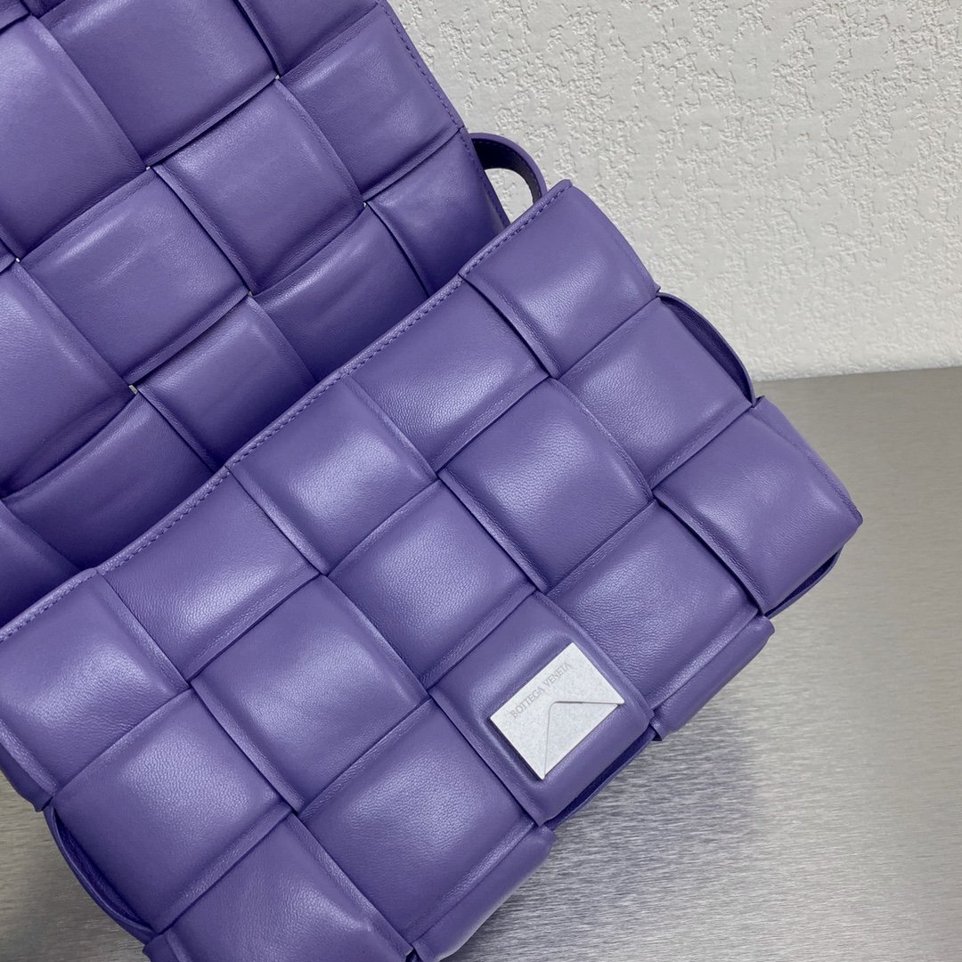 Bottega Veneta Padded Cassette Violet. For Women. Women's Bags 10.2in/26cm - Soul Replicas