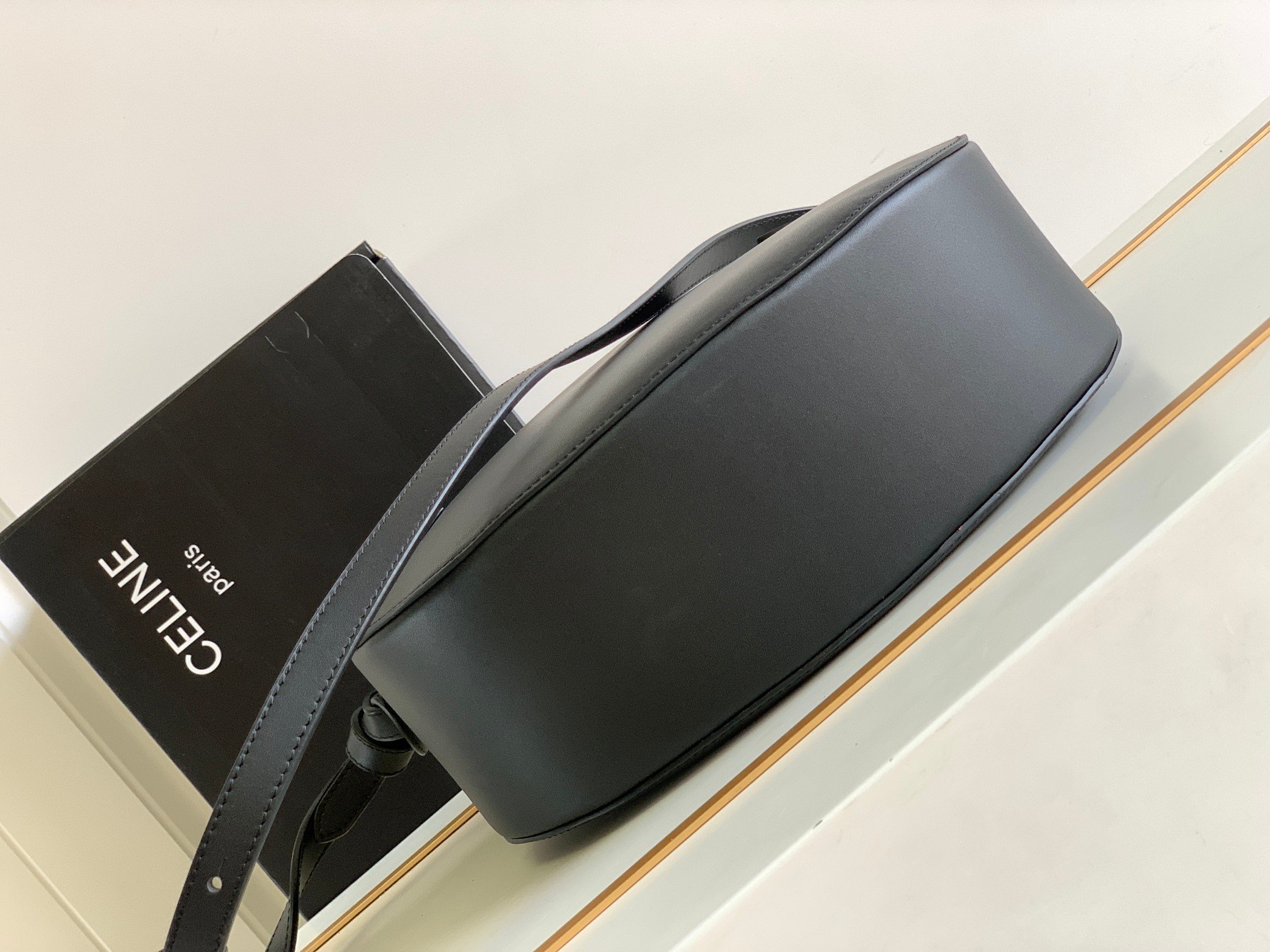 Celine Besace Noeuds Francais Bag Black For Women 10in/25cm  - Soul Replicas