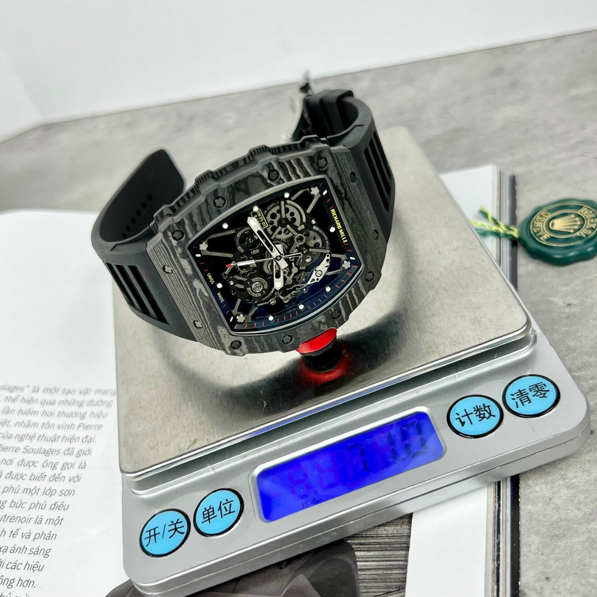 Richard Mille RM35-01 Replica Watch Full Carbon Rubber Strap BBR Factory 44mm - Soul Replicas