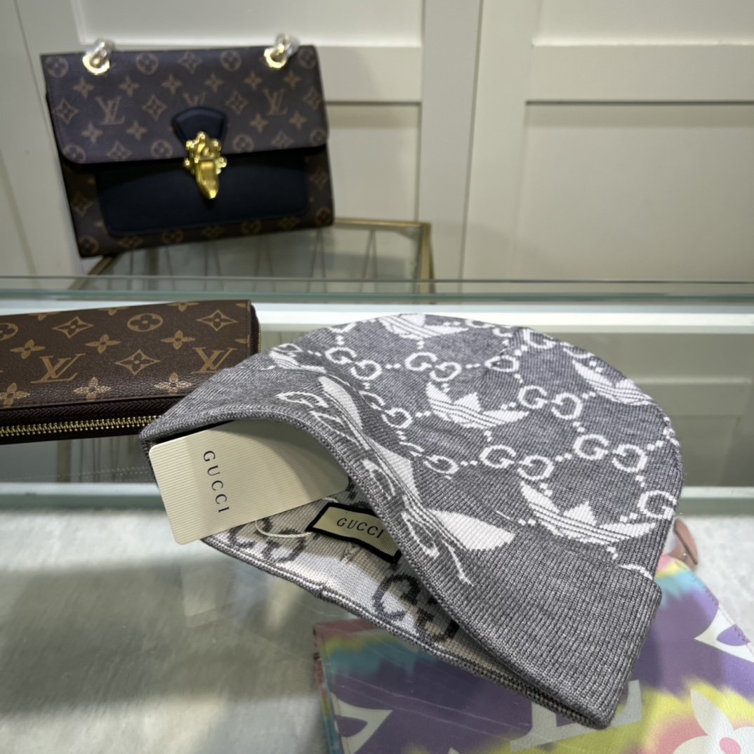 Gucci Beanie Cashmere In Grey - Soul Replicas