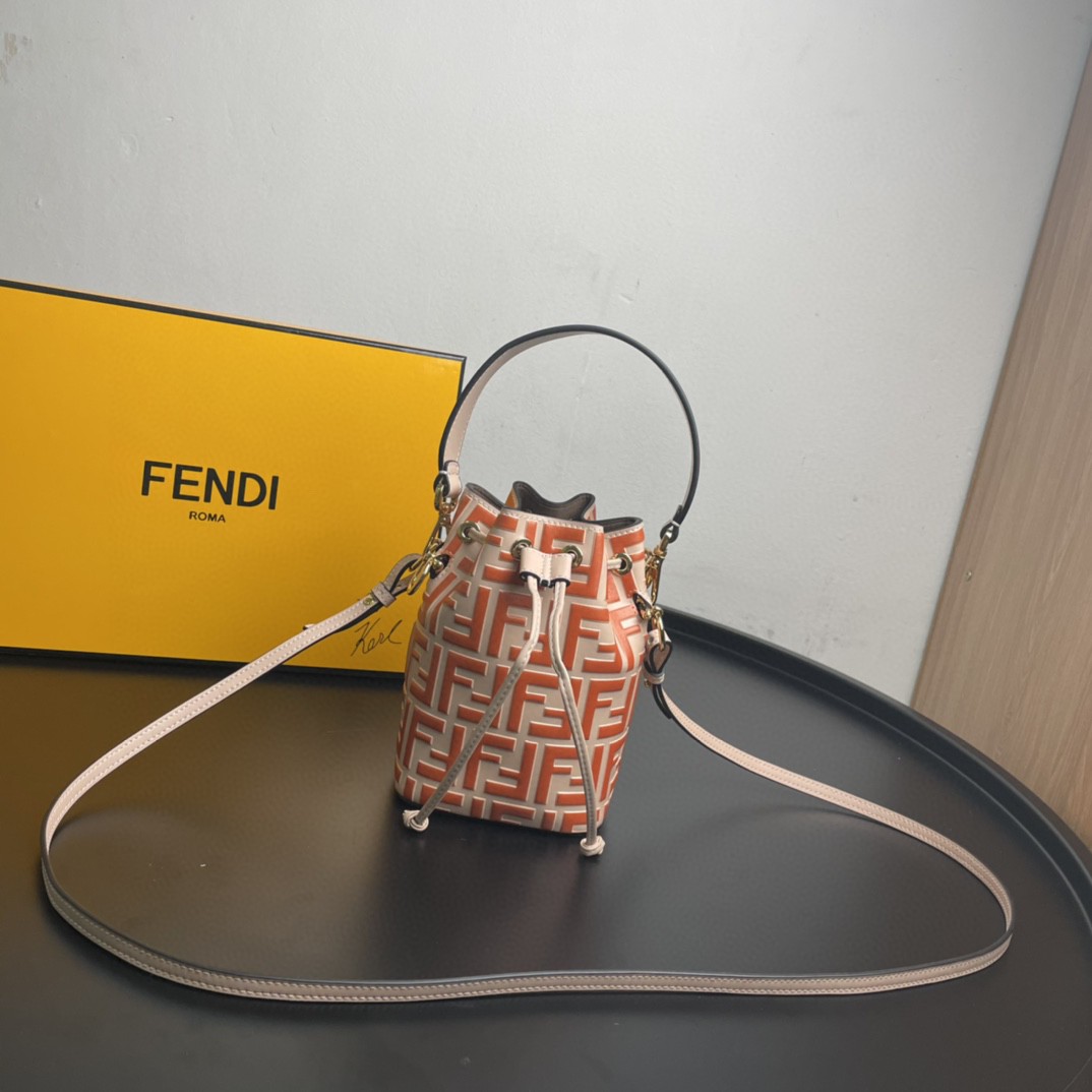 Fendi Mon Tresor Orange Mini Bag For Woman 18cm/7in - Soul Replicas