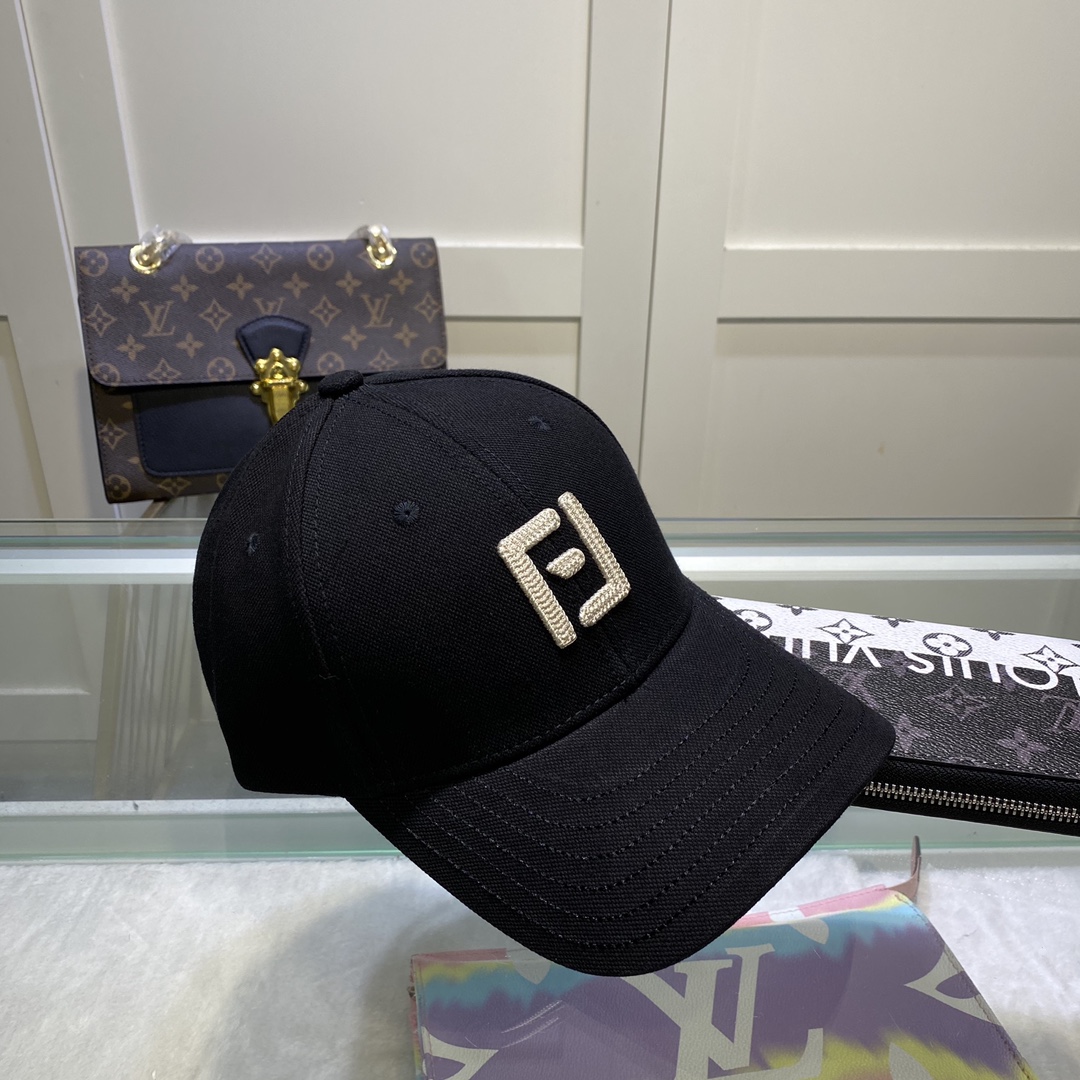Fendi Baseball Cap Black Fendi Cap - Soul Replicas