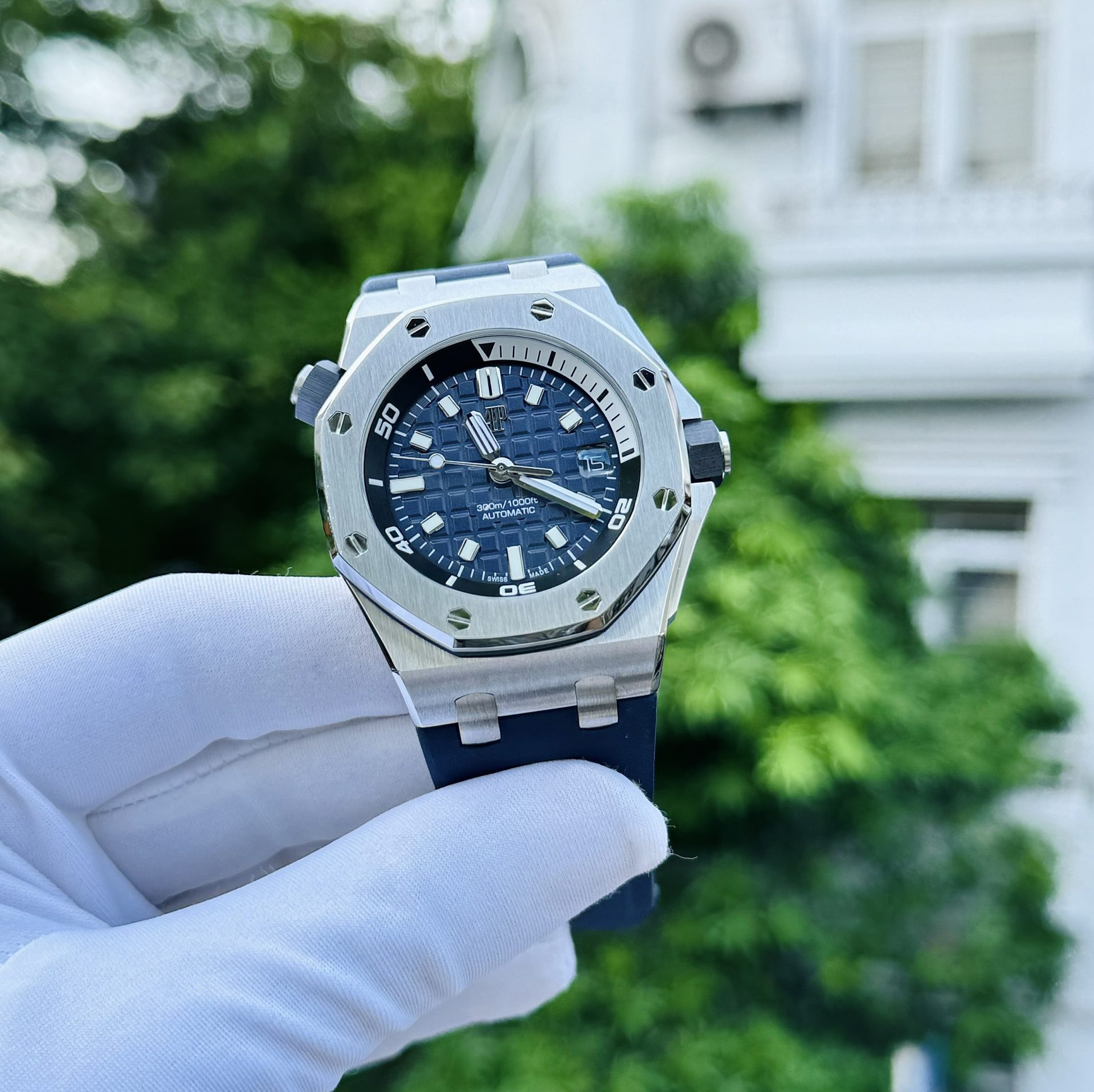 Audemars Piguet Replica Watch Royal Oak 15720ST Blue Dial IP Factory 41mm - Soul Replicas