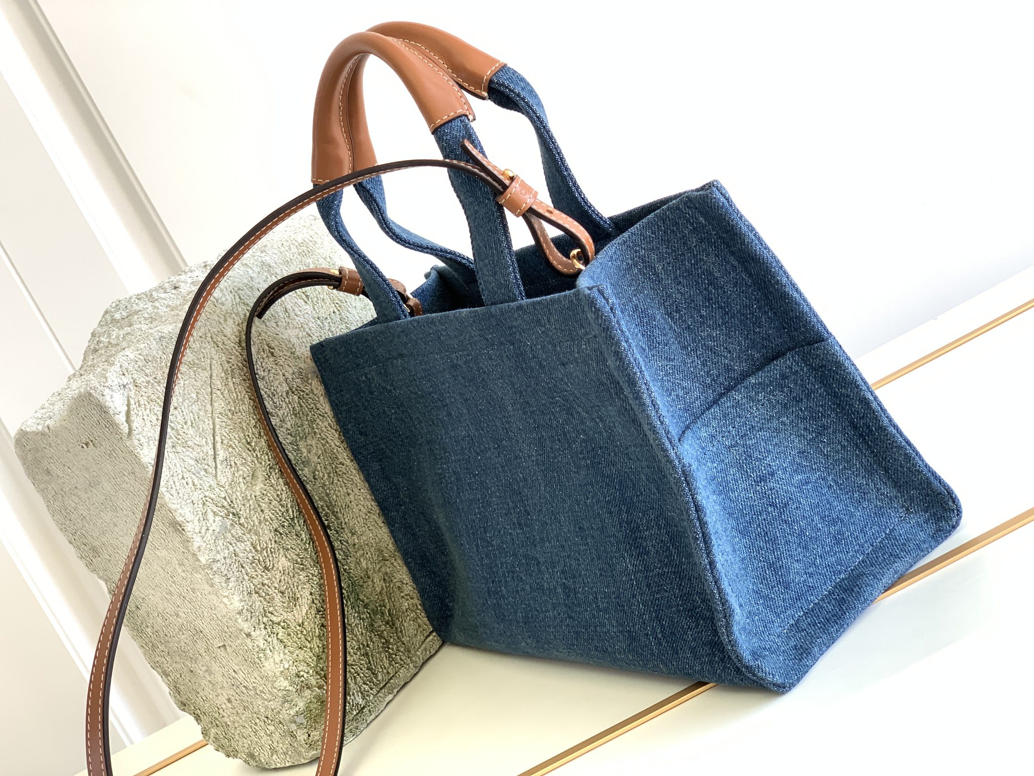 Celine Small Denim Tote For Women 11.4in/29cm - Soul Replicas