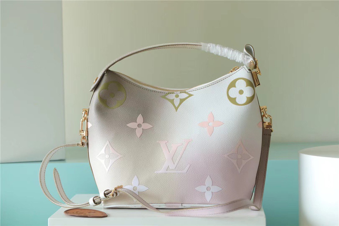 Louis Vuitton Neverfull MM Monogram Canvas Sunset Kaki For Women. Women-s Handbags. Shoulder and Crossbody Bags 9.4in/24cm LV M59861 - Soul Replicas