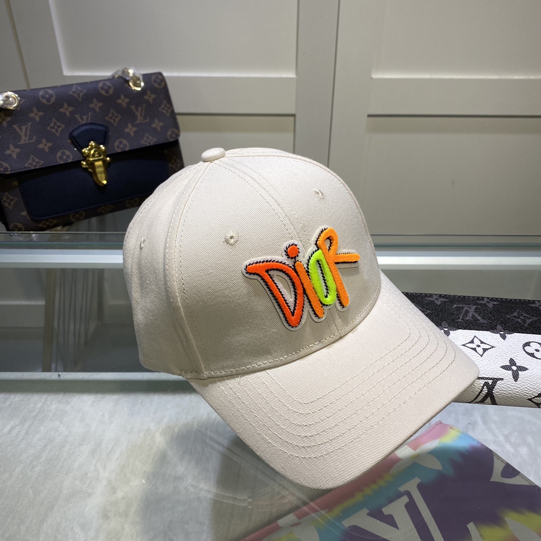 Christian Dior Jack Dior Baseball Cap In Beige - Soul Replicas